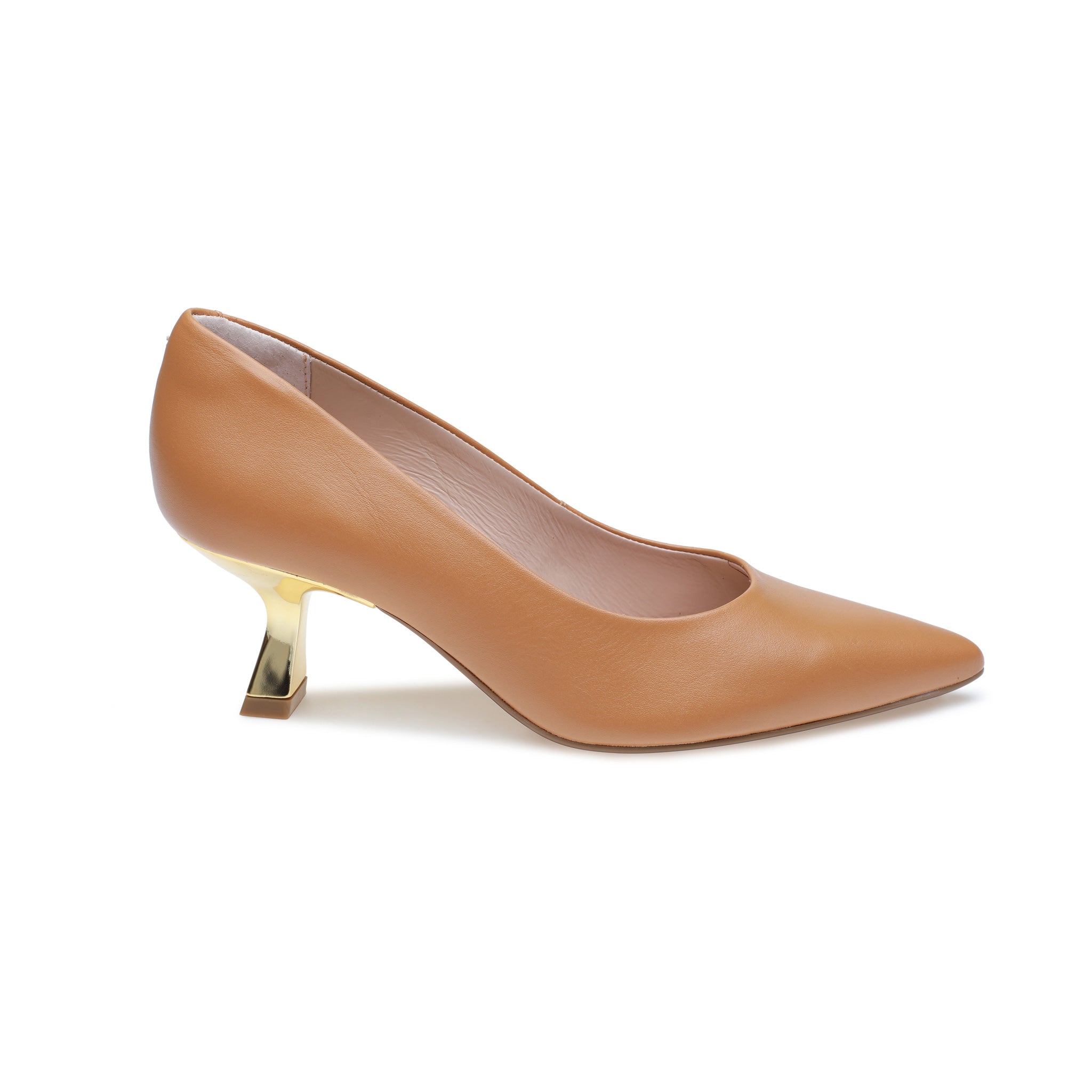 Camel Pointed Toe Pump