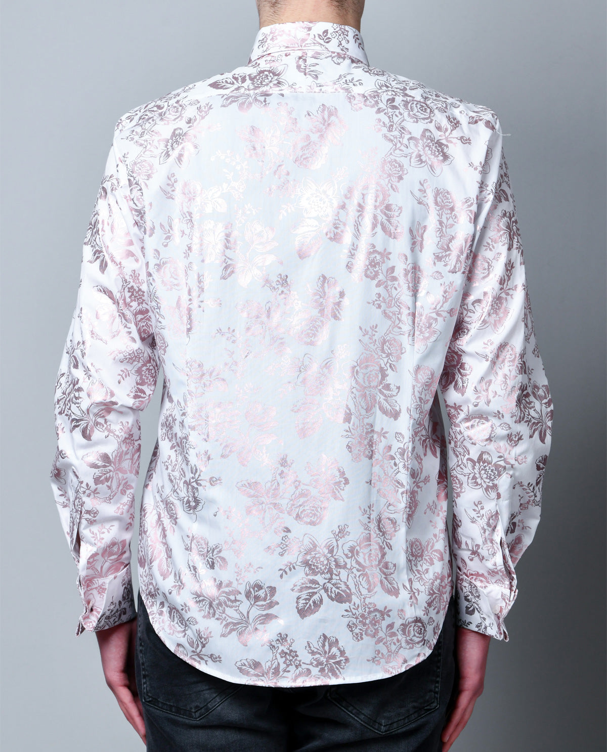 Metallic Rose Gold Floral