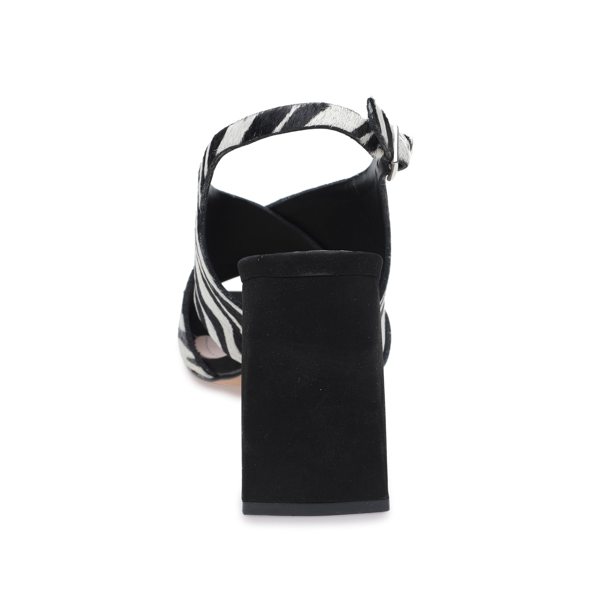 Zebra Print Cross Over Sandals