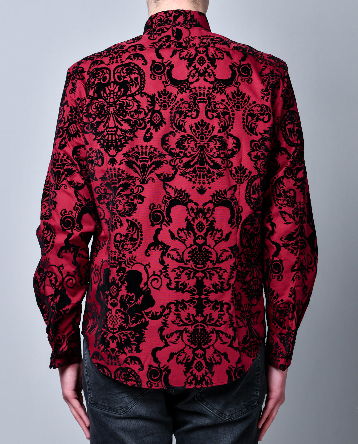 Damask on Red