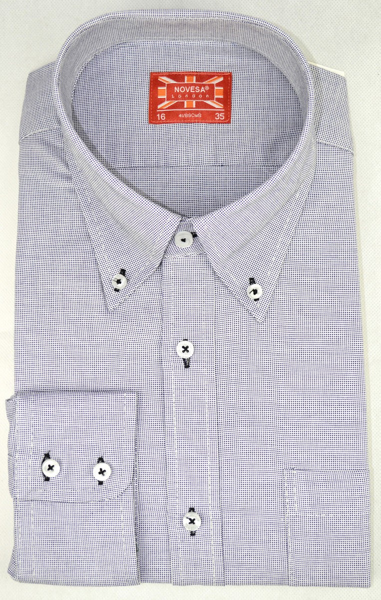 Pinpoint Oxford Button-Down Shirt (Navy Blue)