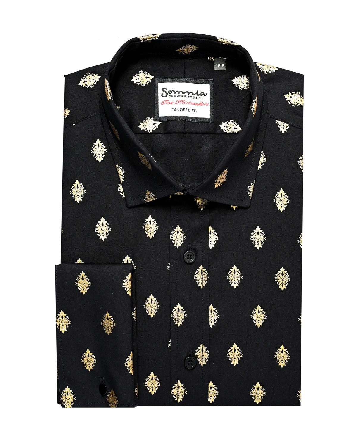 Gold Ornate on black