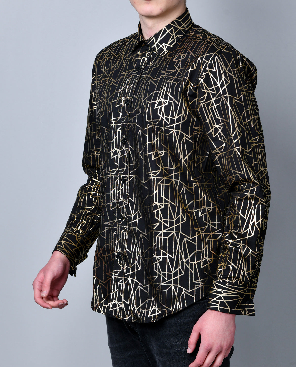 Black and Gold Geometric