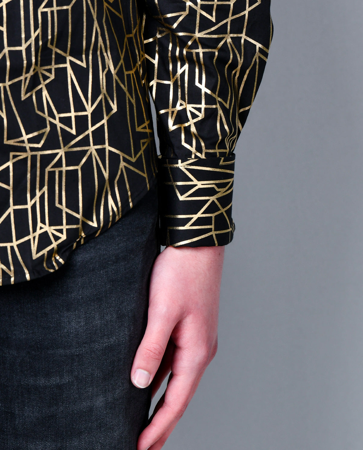 Black and Gold Geometric