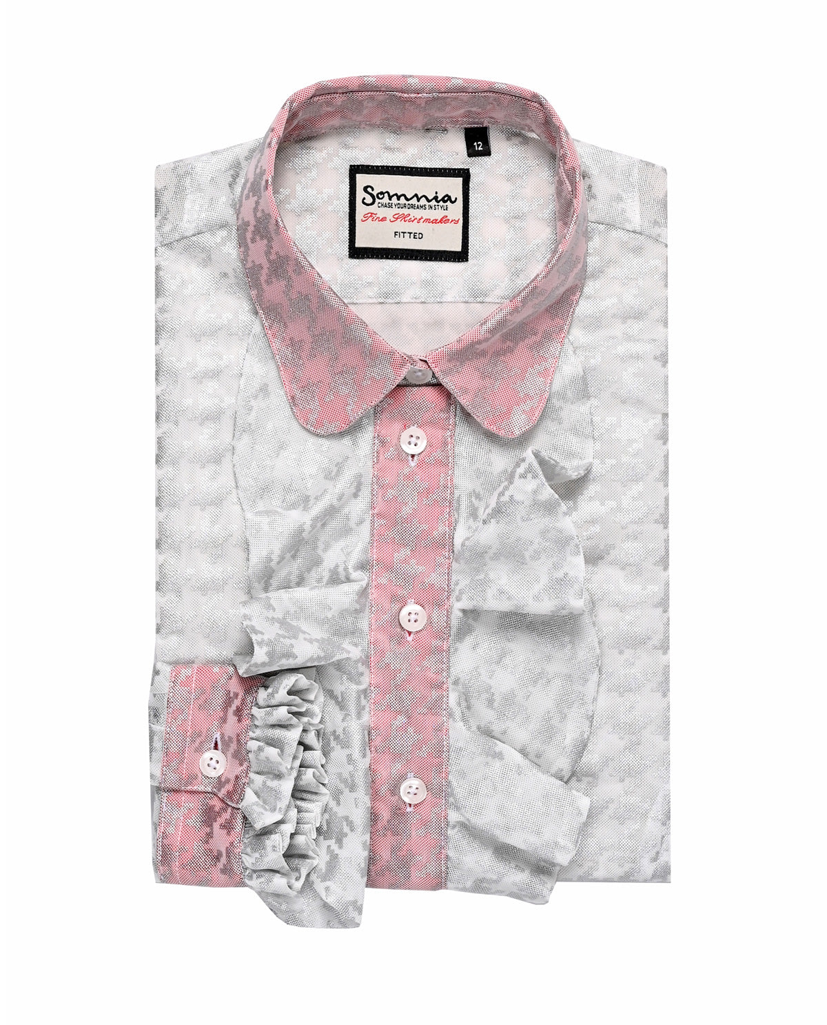 White and Check Women's