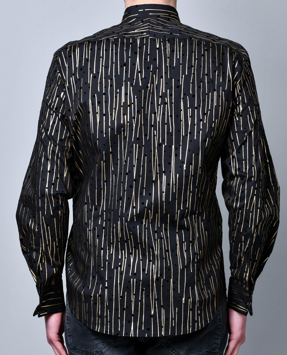 Gold Lines and Polka Dots