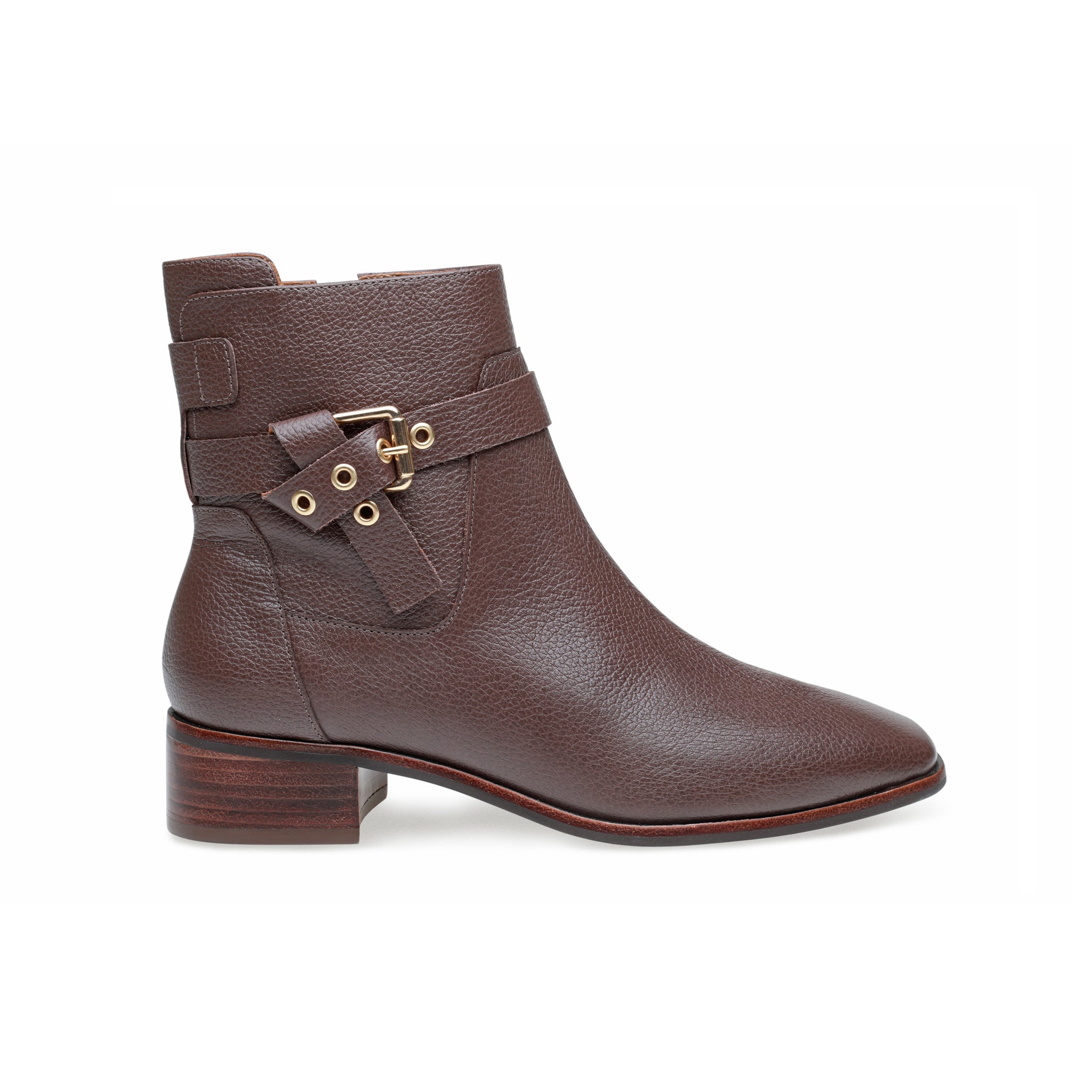 Abigail Buckle Boot - Brown