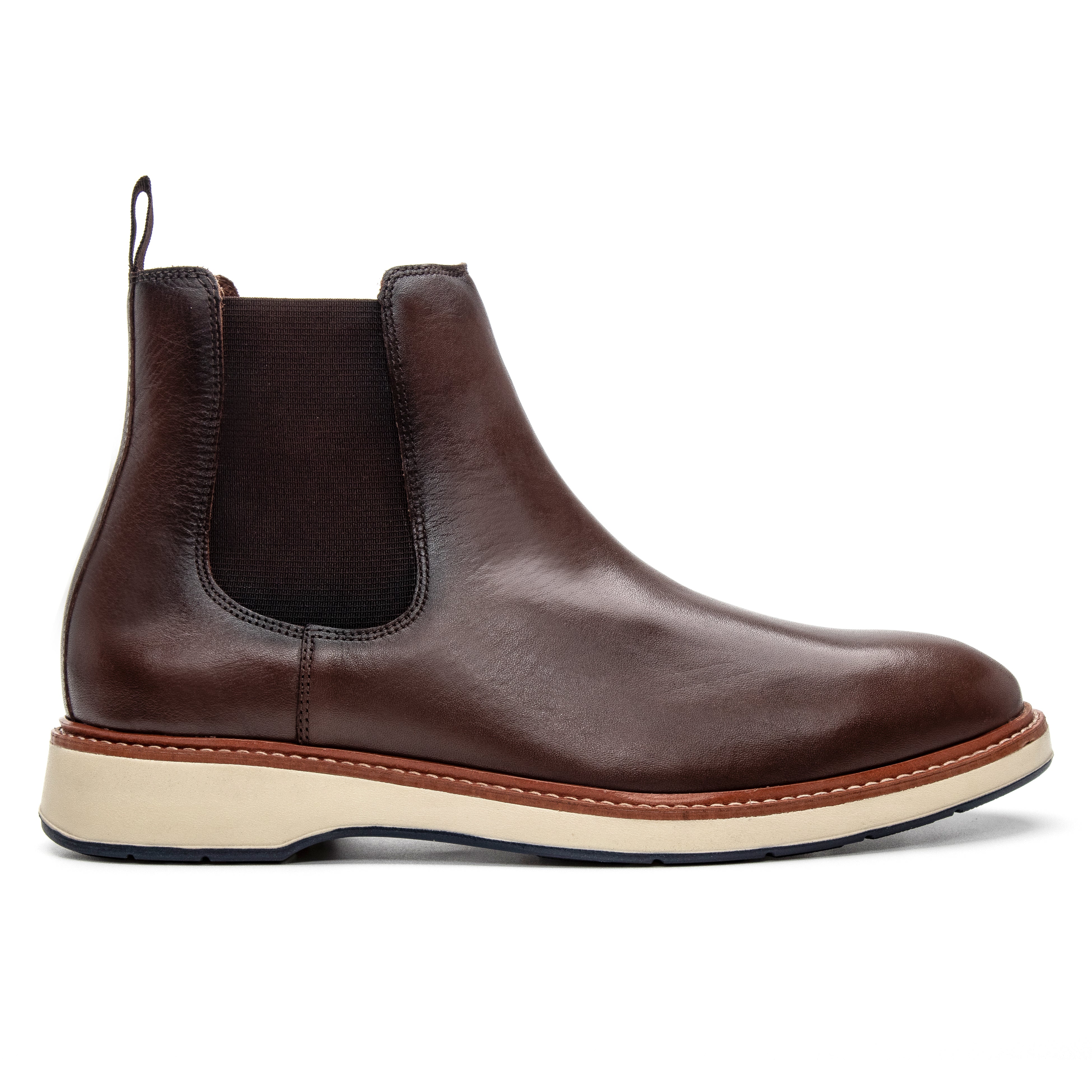 Simon Leather Chelsea Boot - Dark Brown