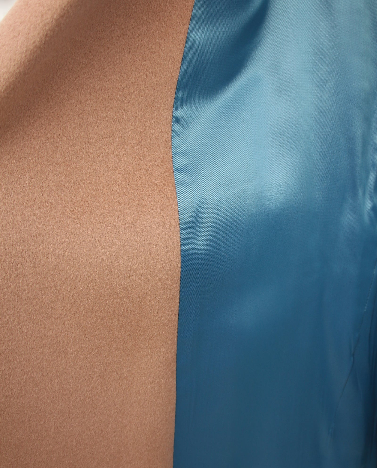 Women's Camel Wool Wrap Overcoat