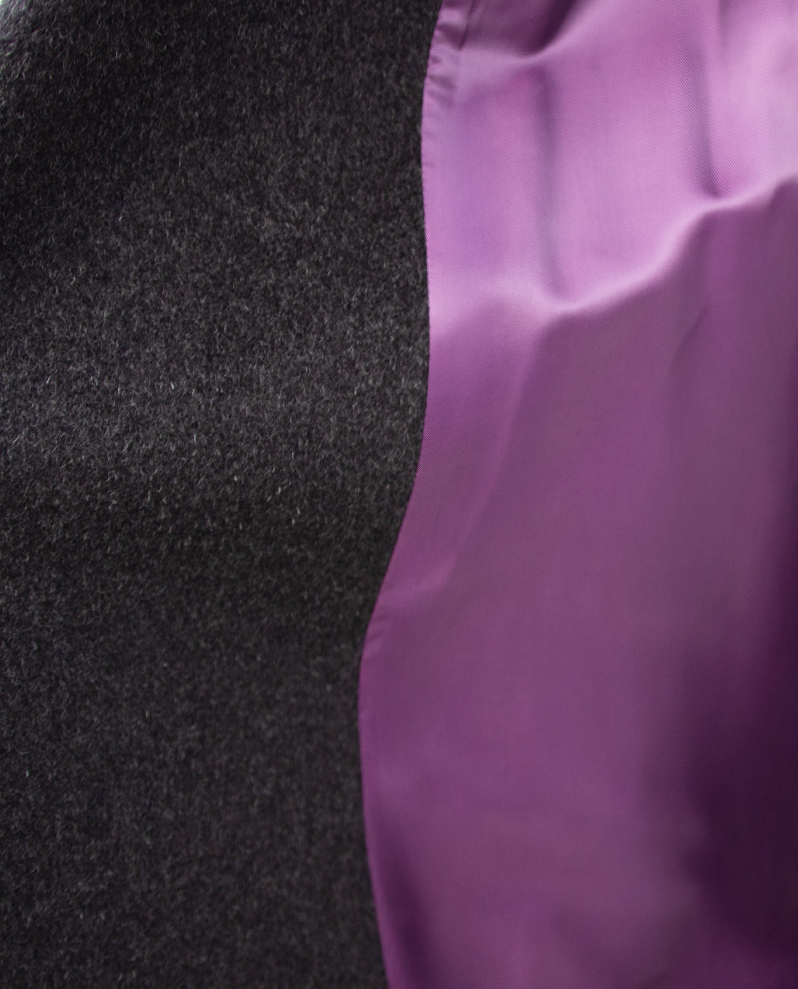 Women's Dark Heather Wool Wrap Overcoat