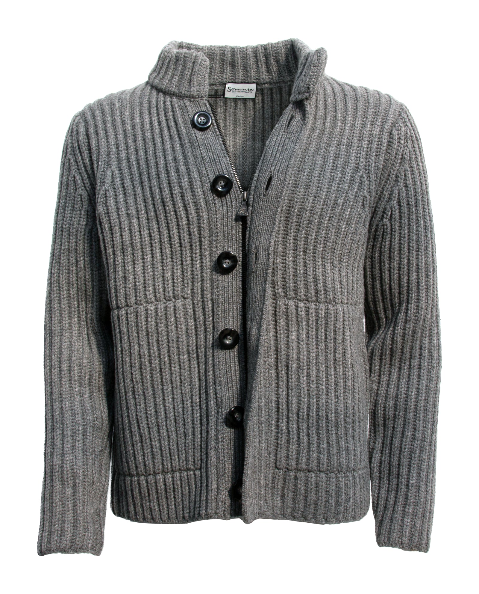 Heavy Lambswool Chunky Knit Cardigan