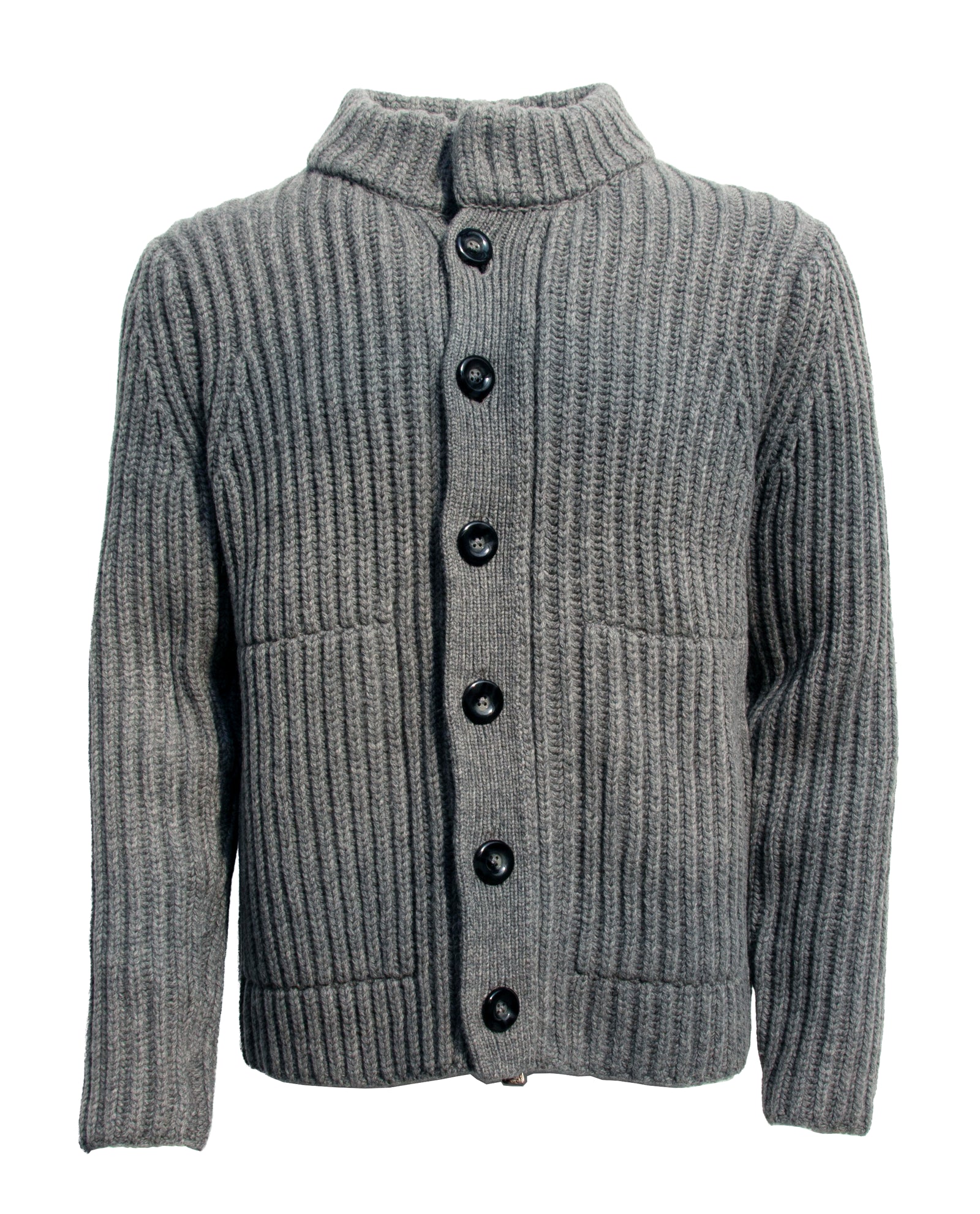 Heavy Lambswool Chunky Knit Cardigan