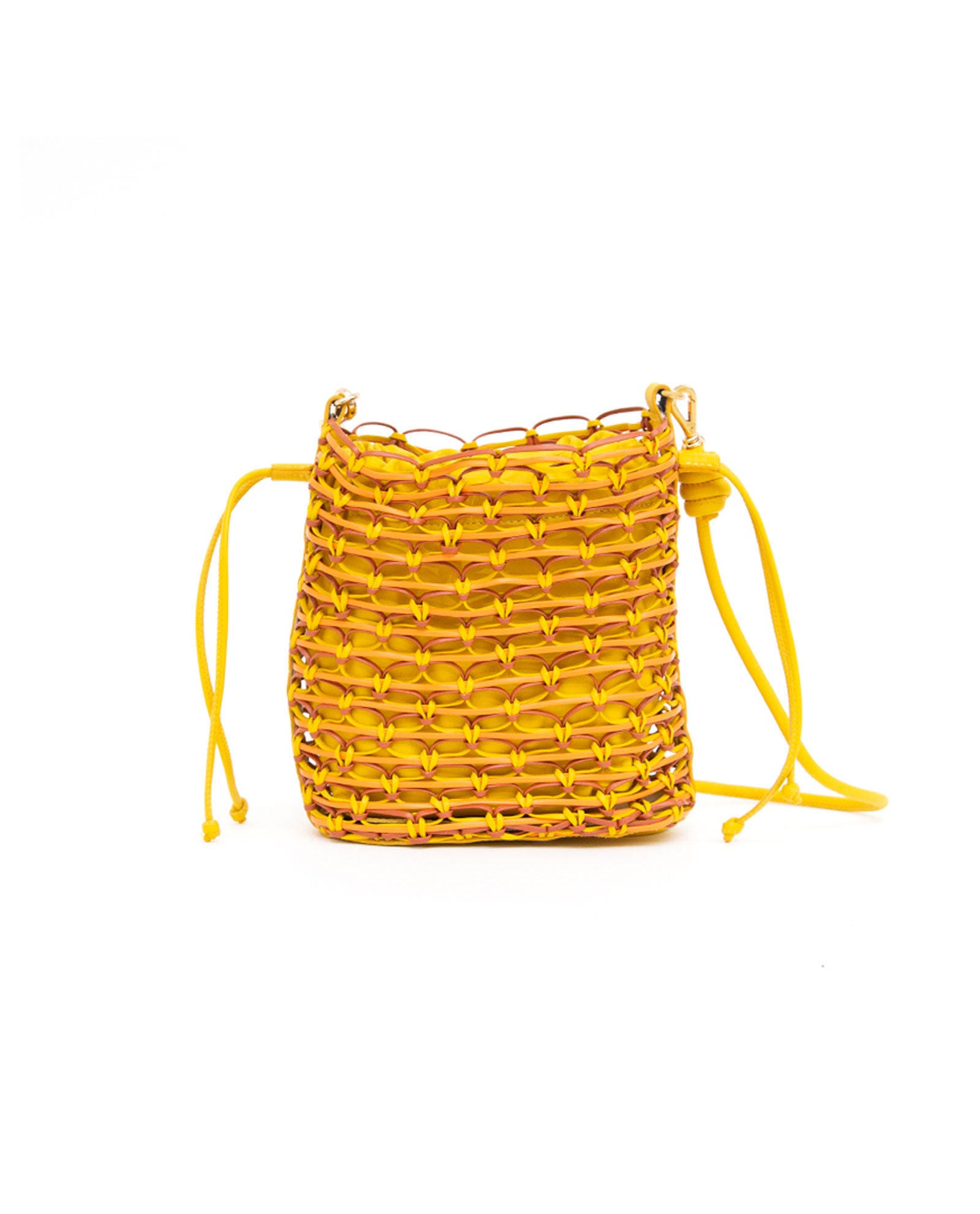 Yellow Sunset Weave Bag