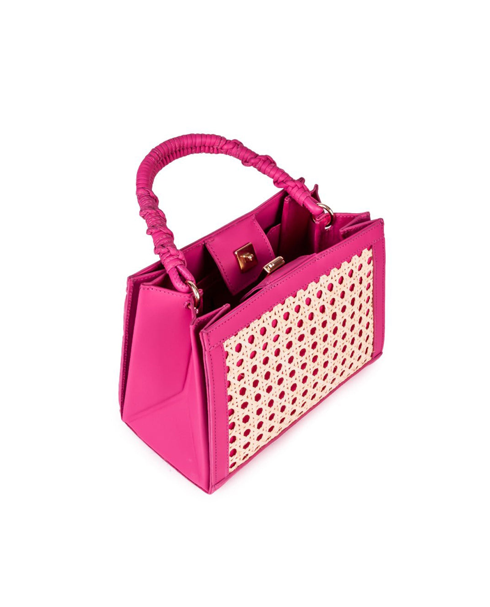 Magenta Woven Bag