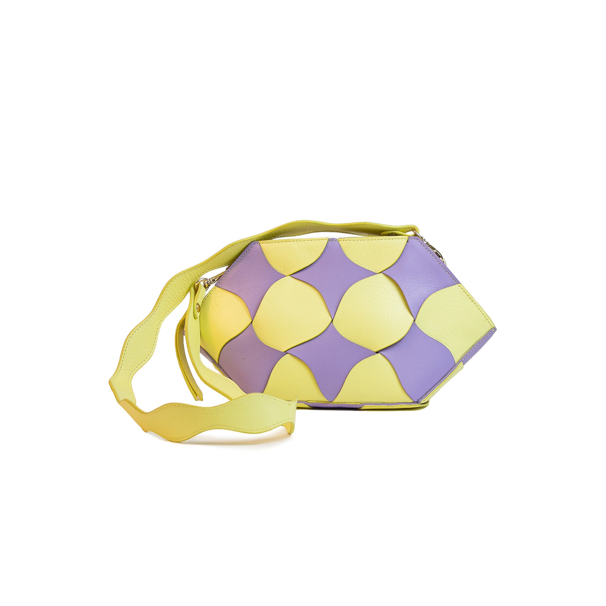 Elfin Yellow and Light Purple Clutch