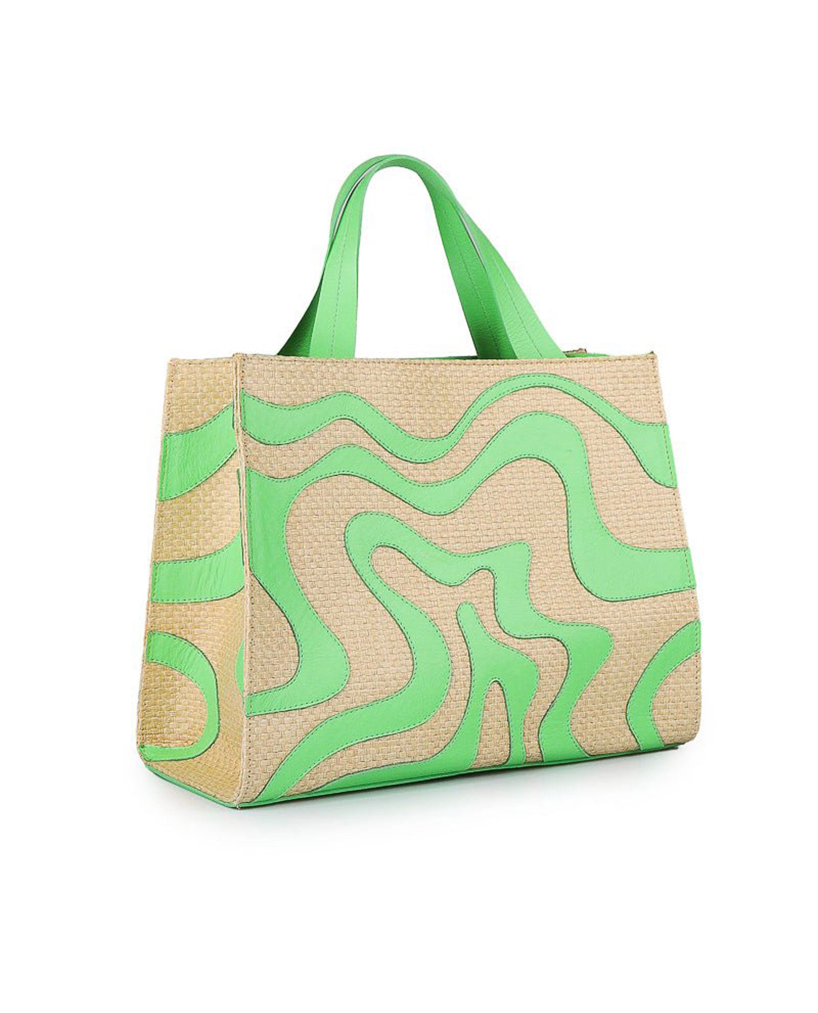 Wavy Lines Natural Bag