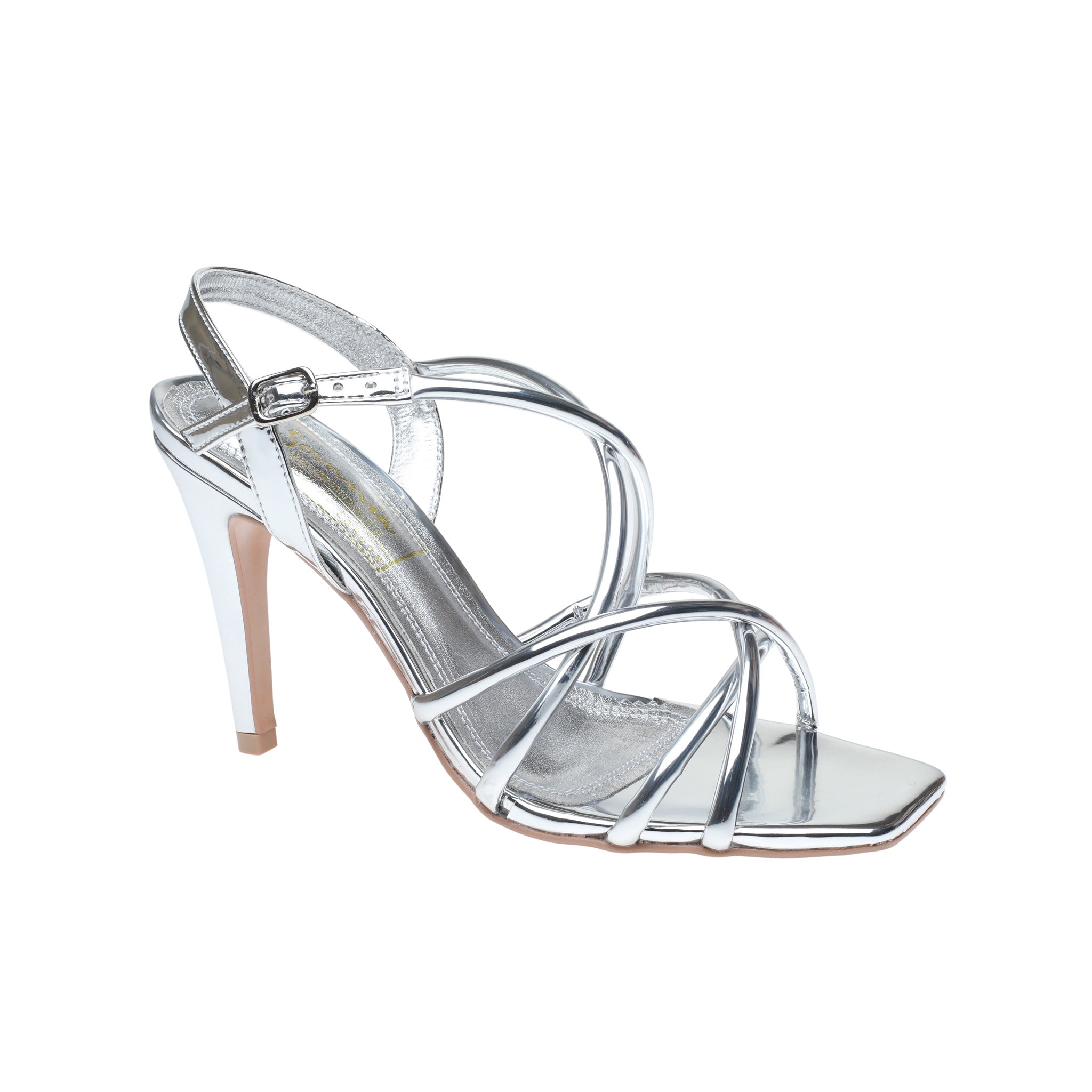 Chrome Stiletto Sandal