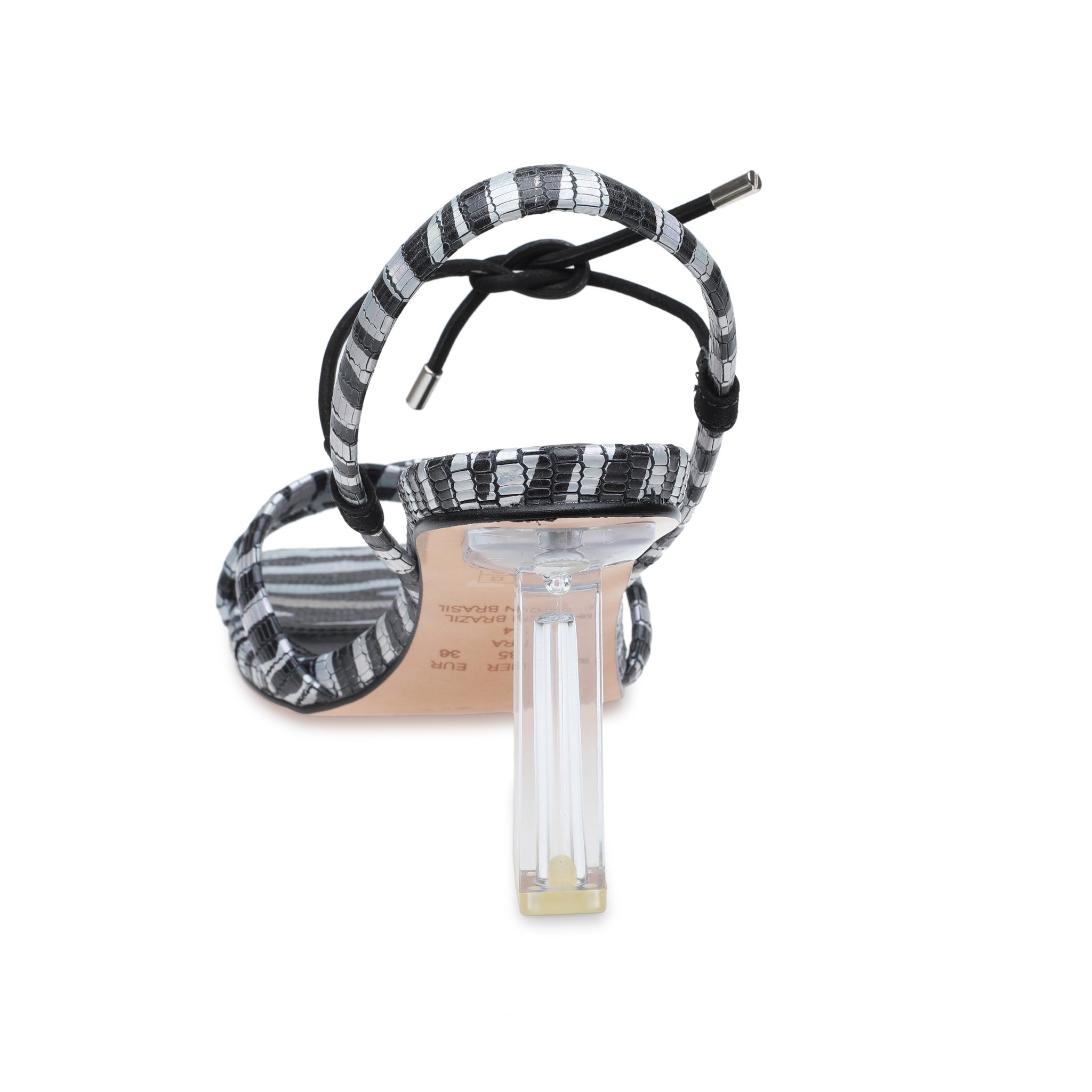 Black and White with Cristal Heel