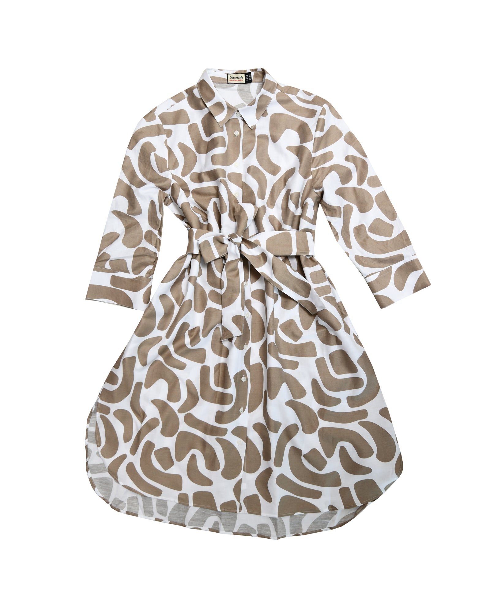 Emma Dress – Sand Abstract