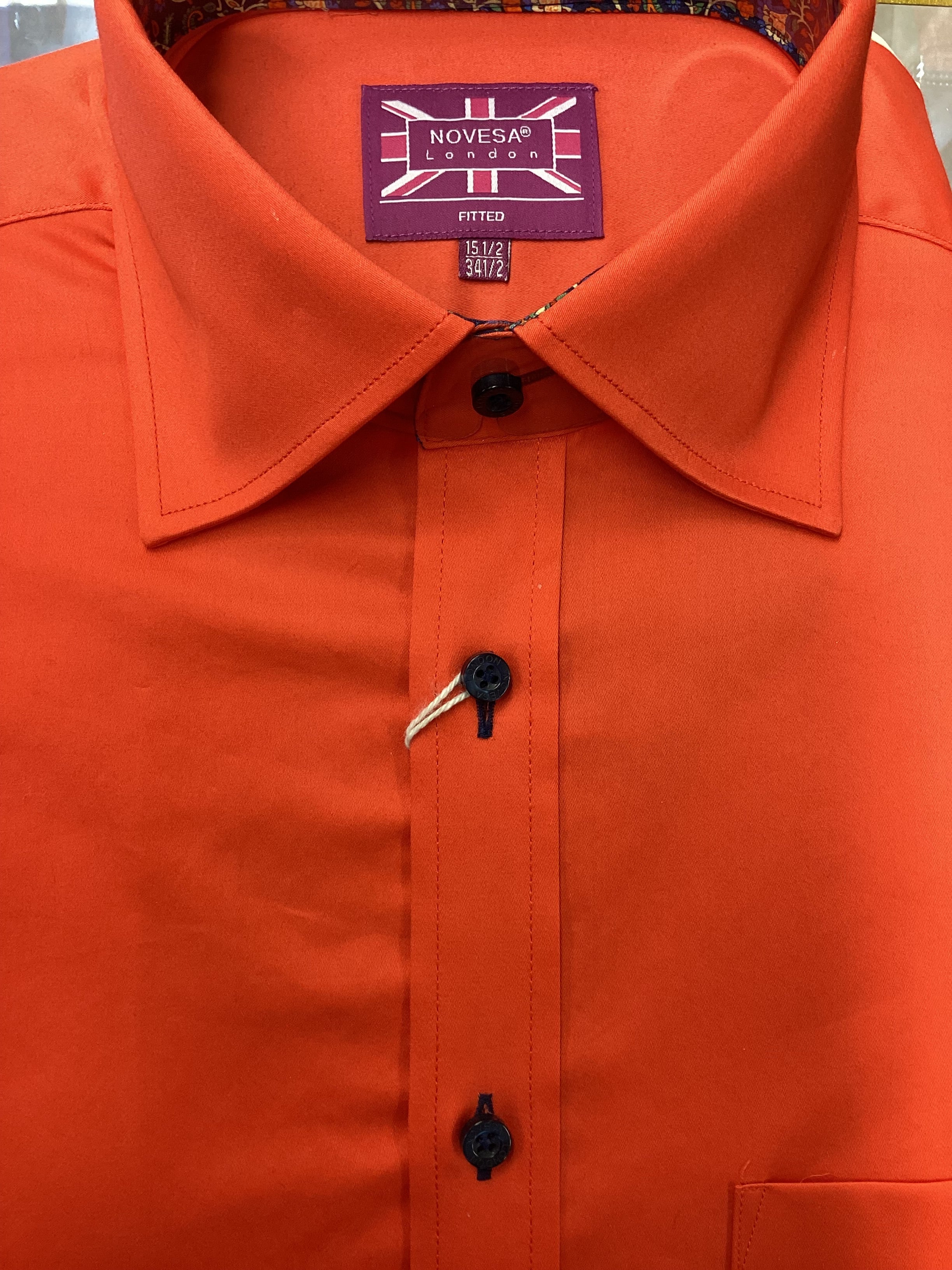 Sateen Orange Short Sleeve