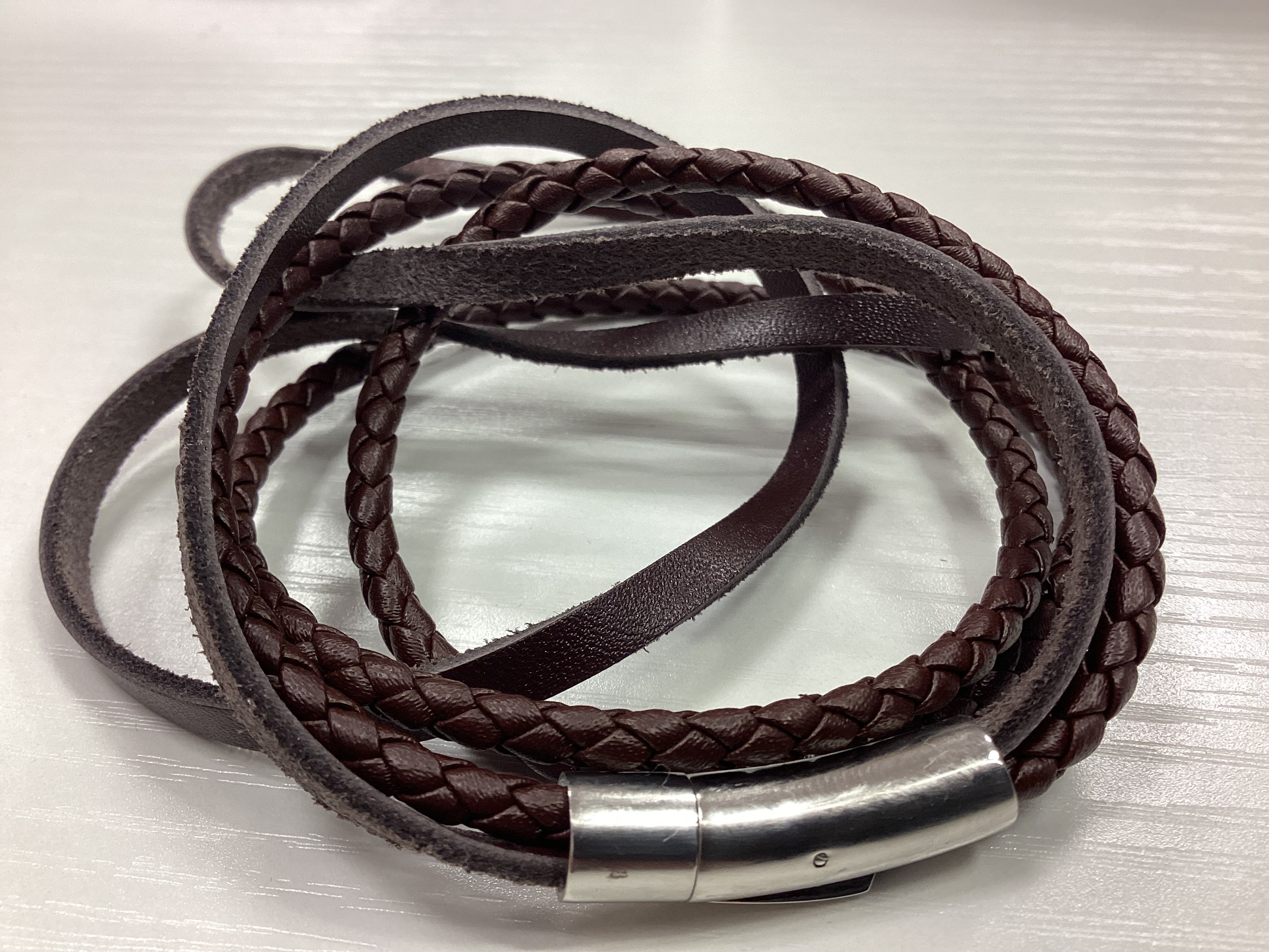 Hex Leather Bracelet