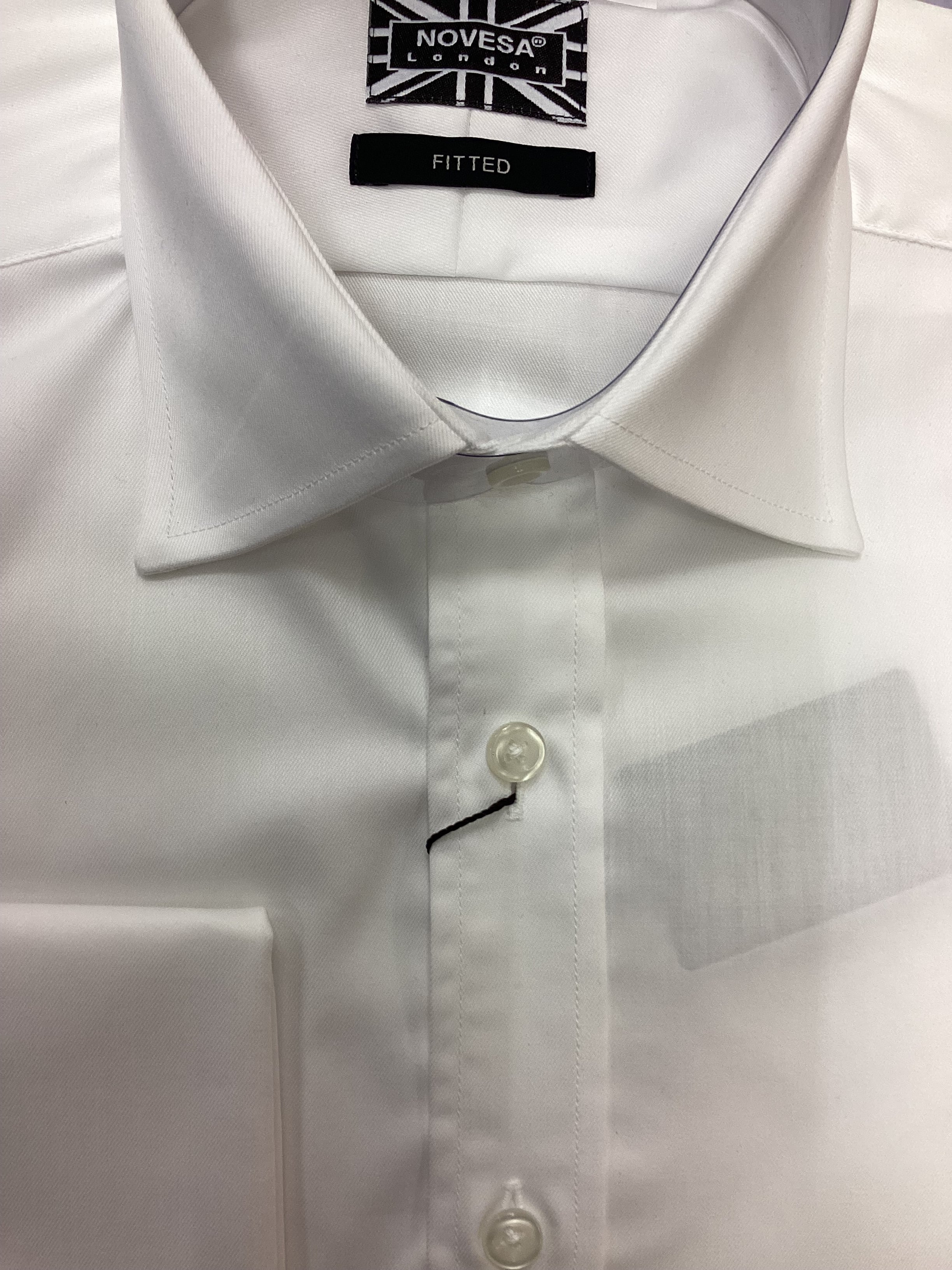 White Twill (Wide Collar)