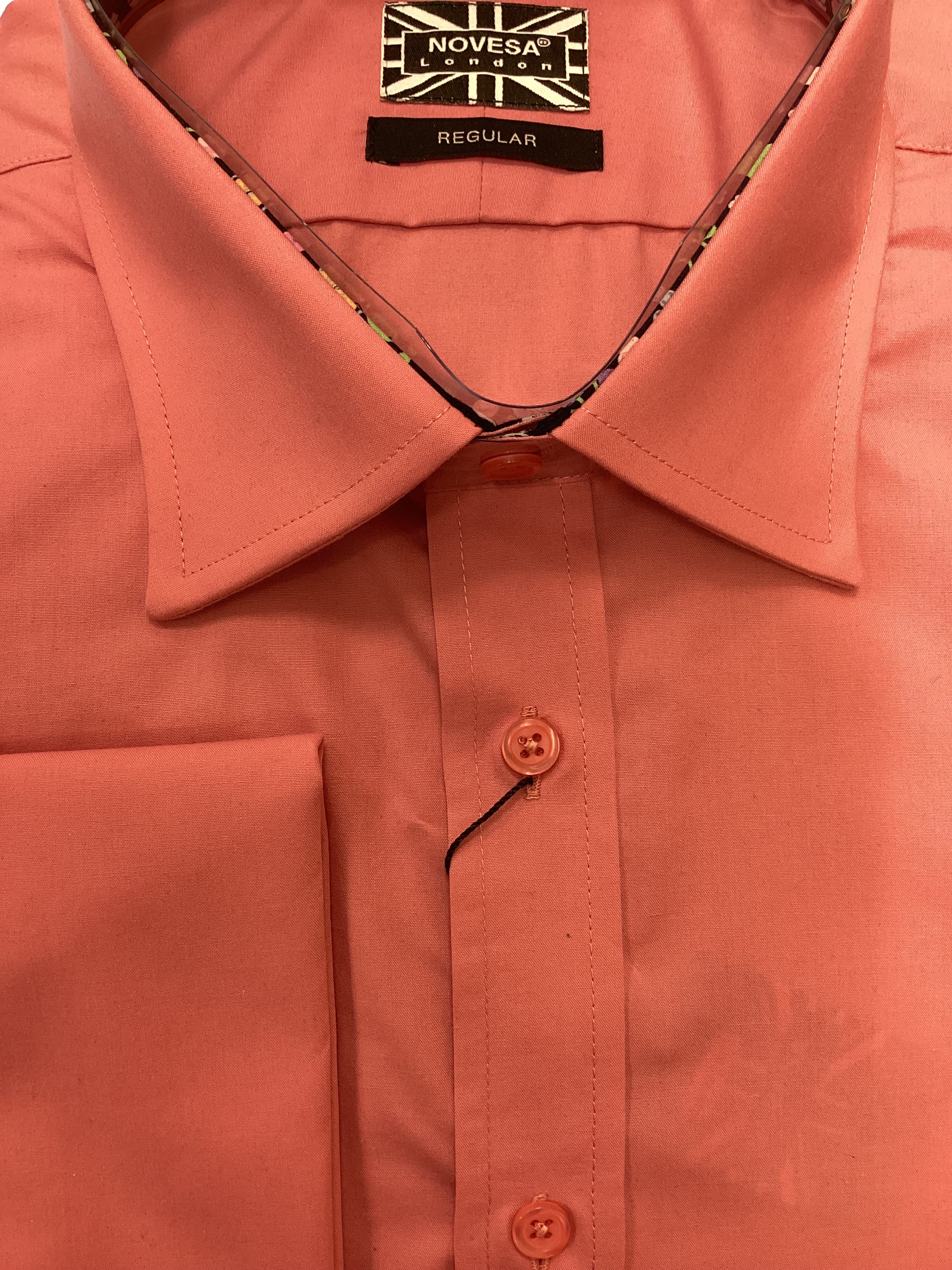 Pink Shirt with Floral Abstract