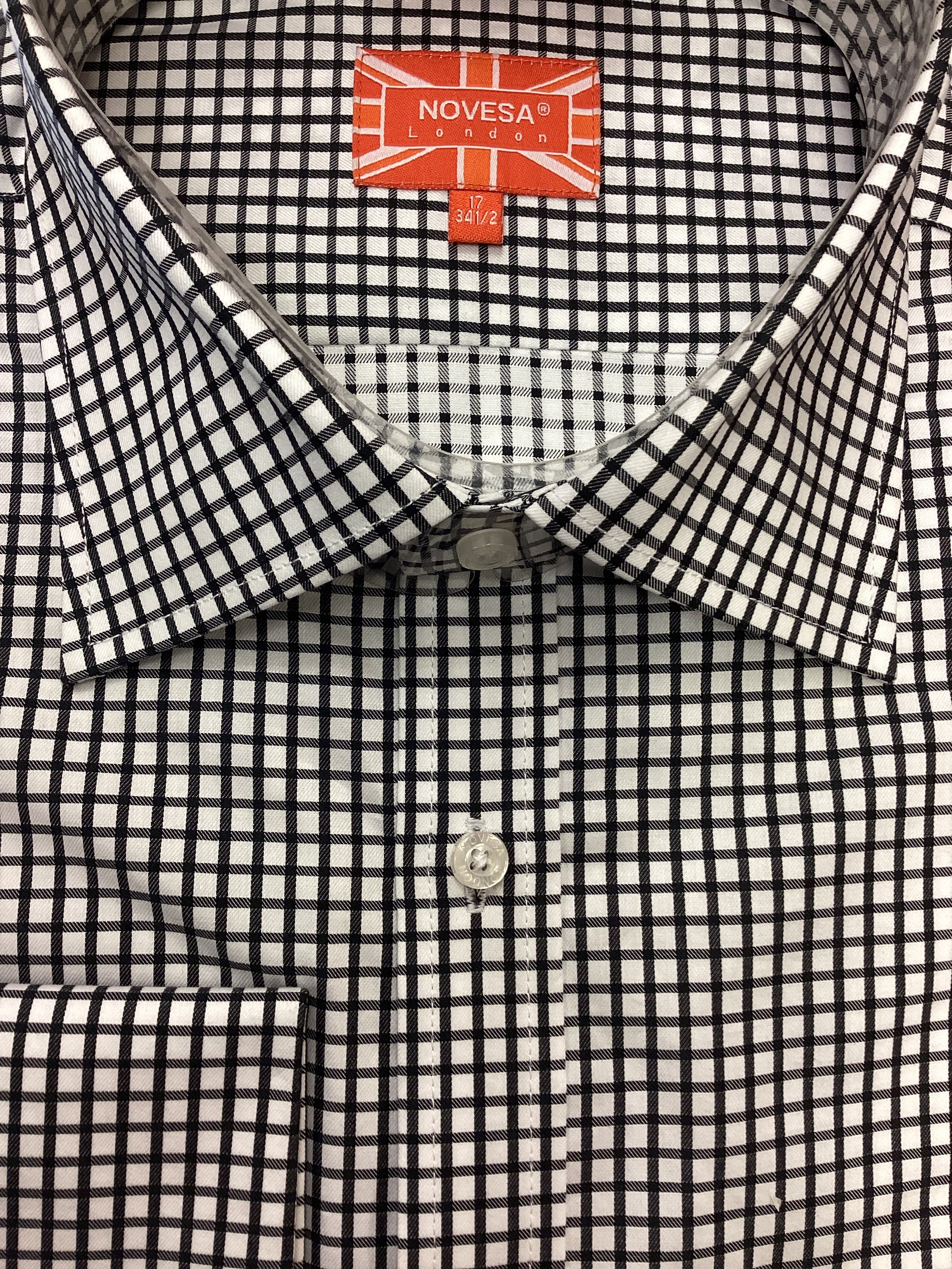 Black Gingham Check Shirt
