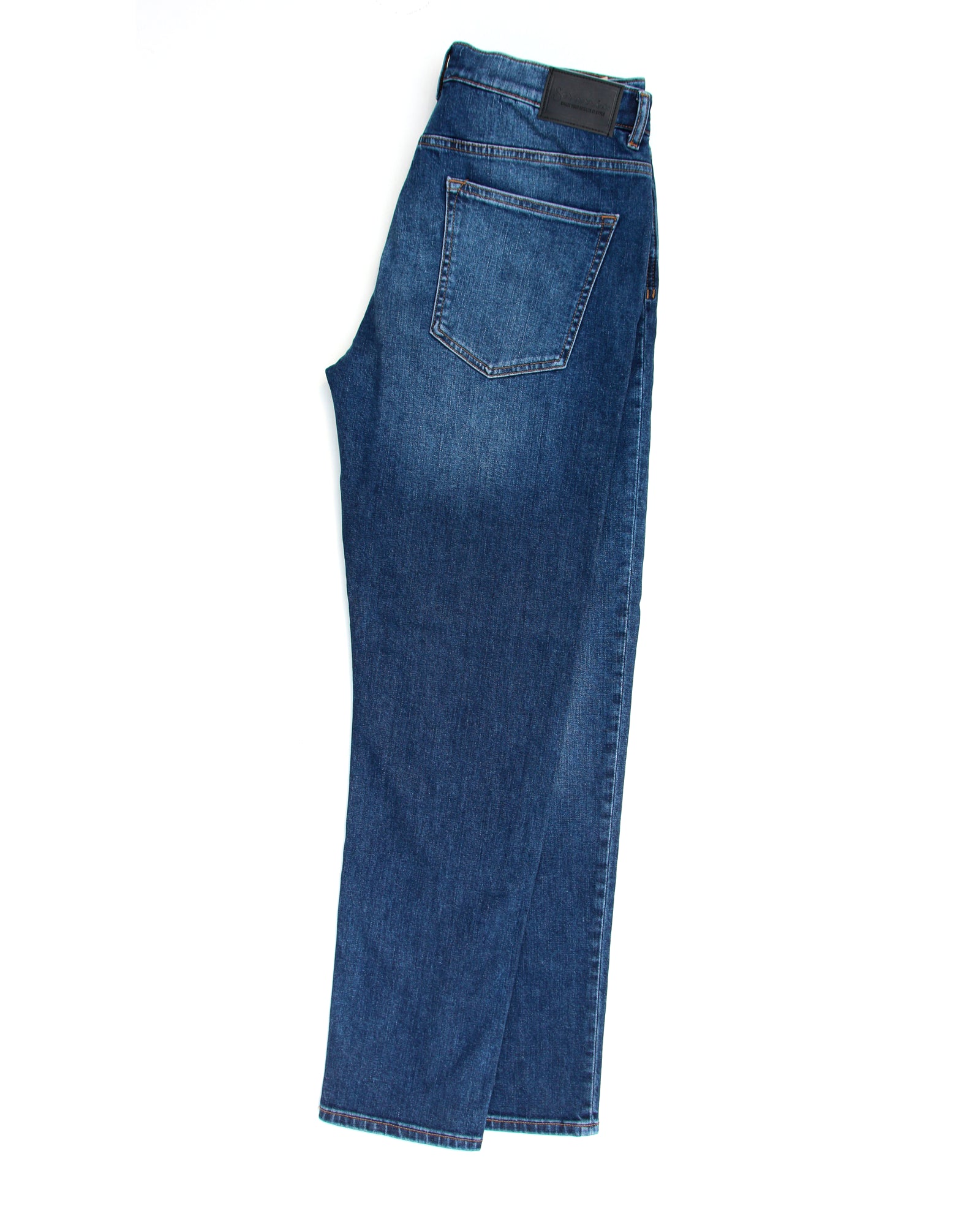 Somnia Men's Mid-Blue Comfort-Stretch Jeans