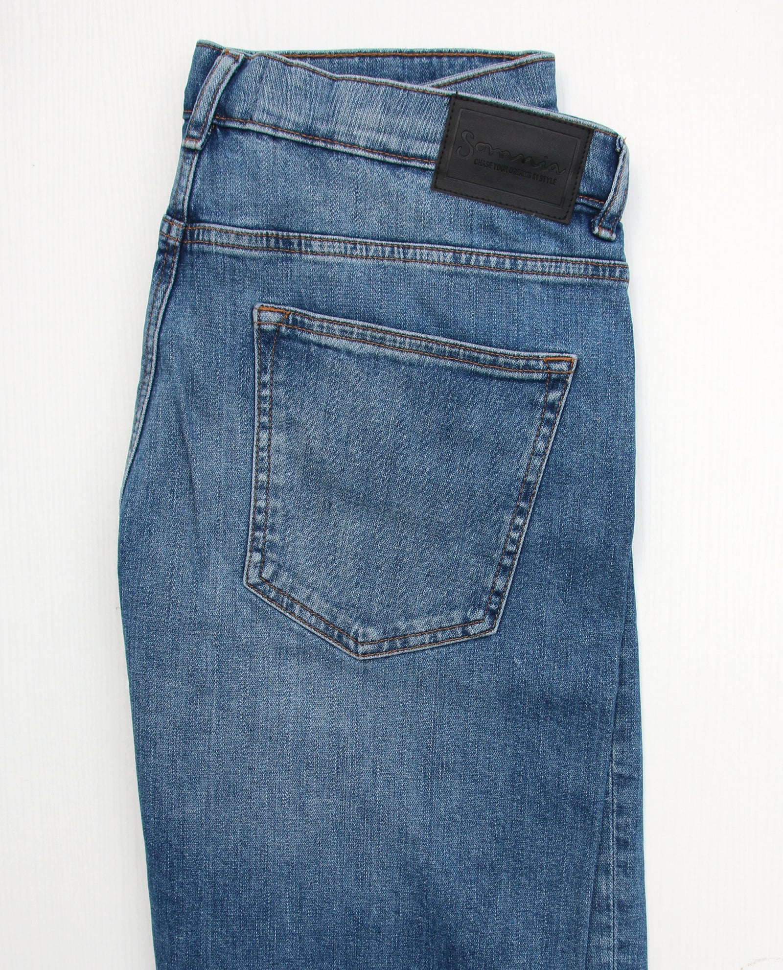Somnia Men's Mid-Light Wash Comfort-Stretch Jeans