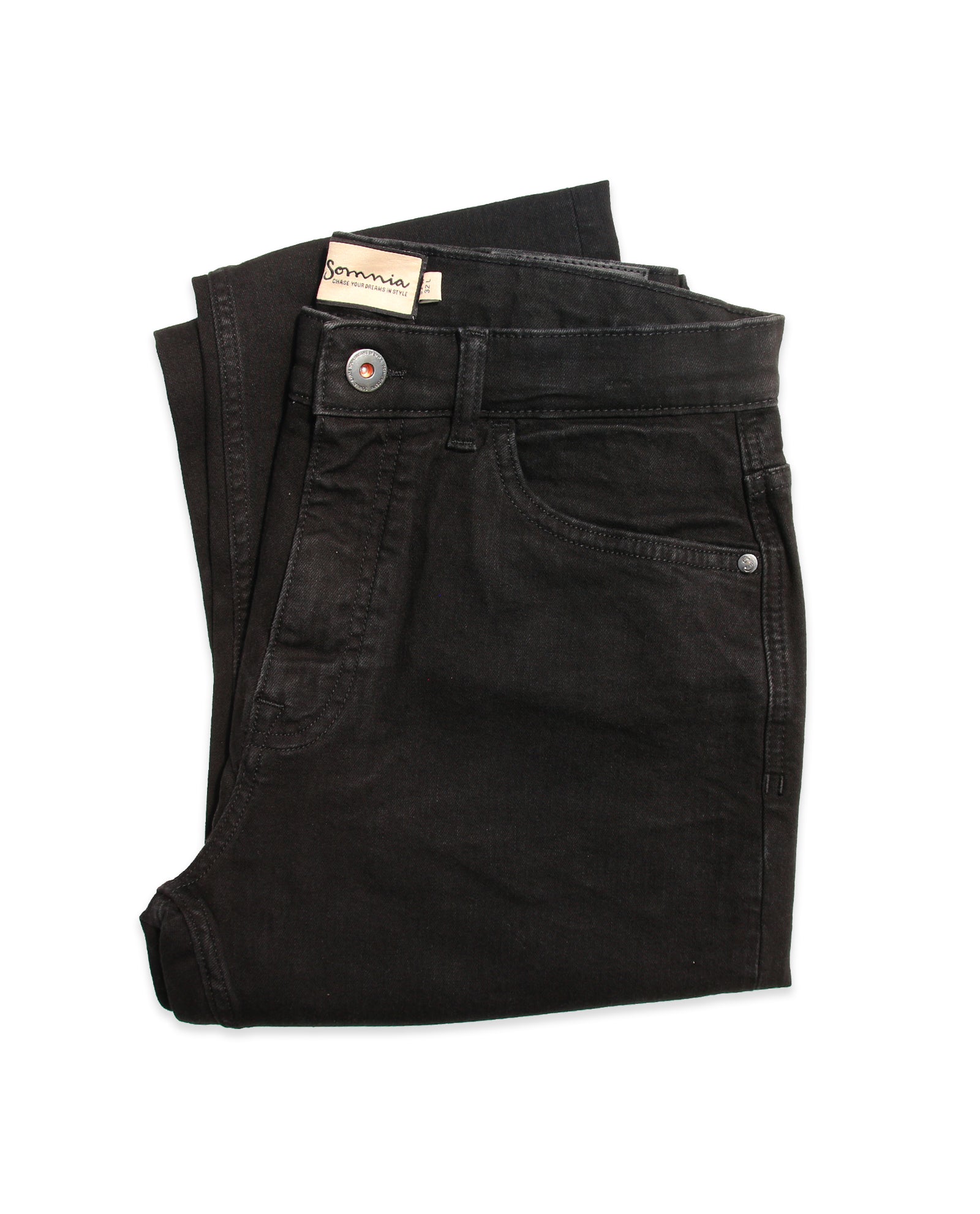 Somnia Men's Essential Black Comfort-Stretch Jeans