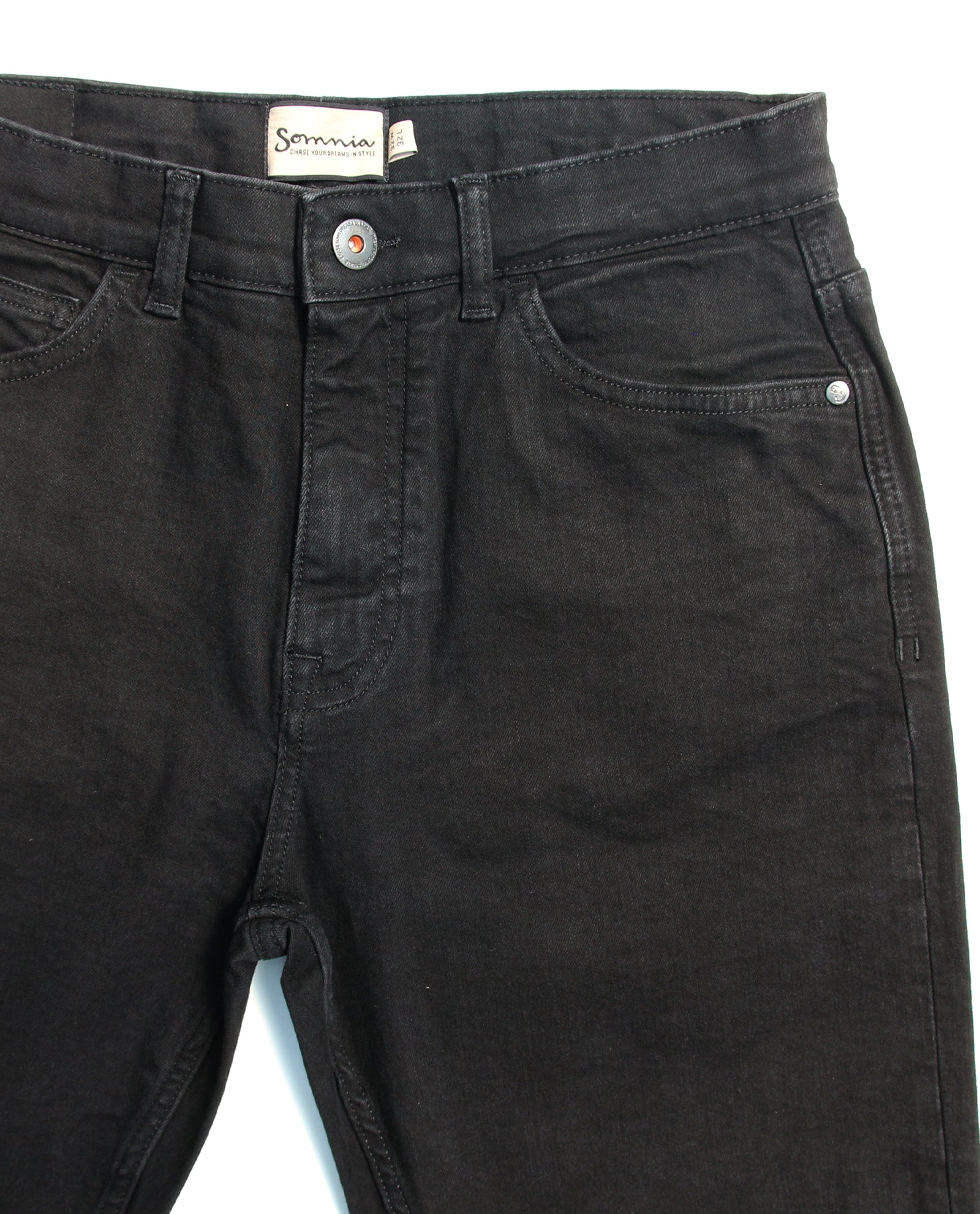 Somnia Men's Essential Black Comfort-Stretch Jeans