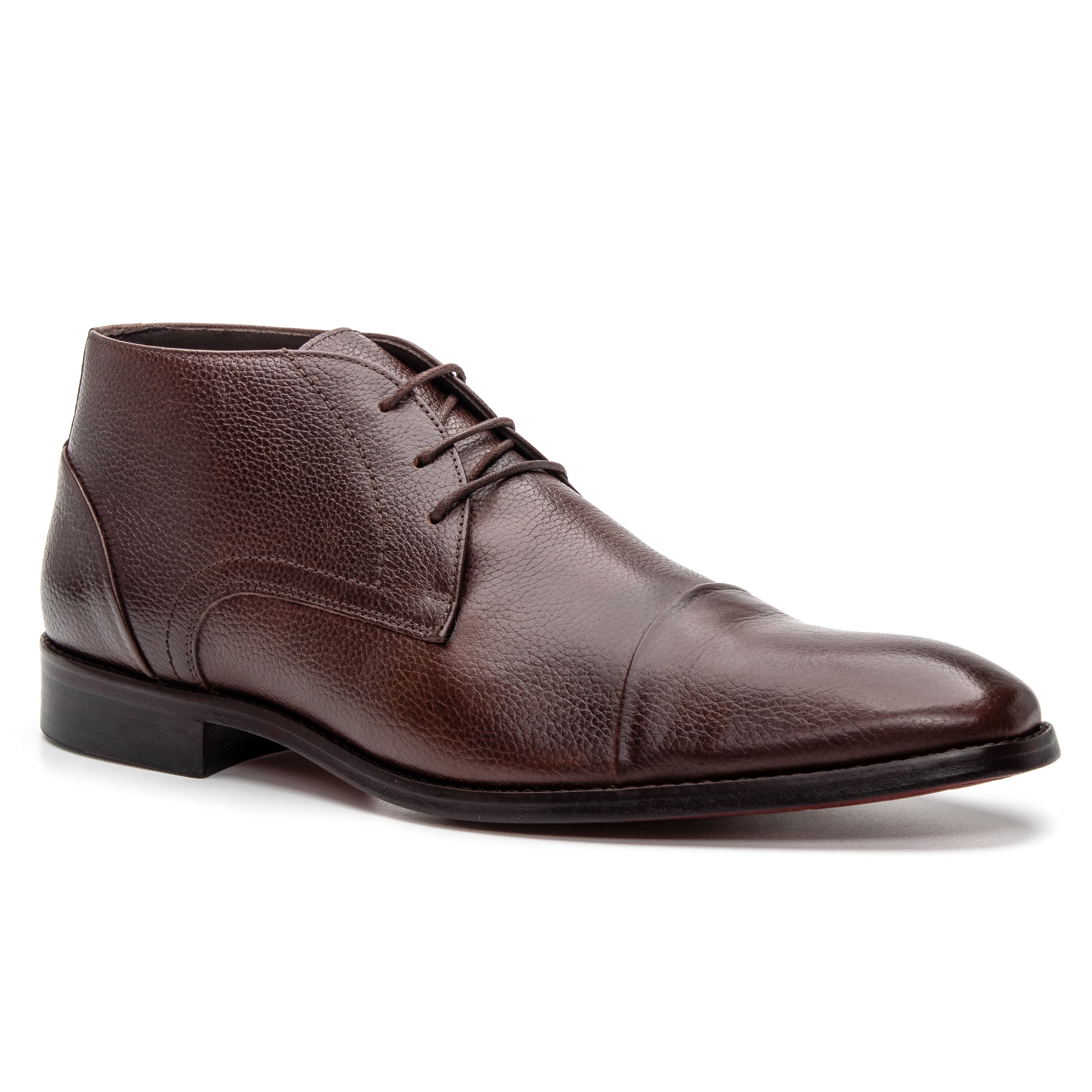 Liam Leather Lace Up - Brown