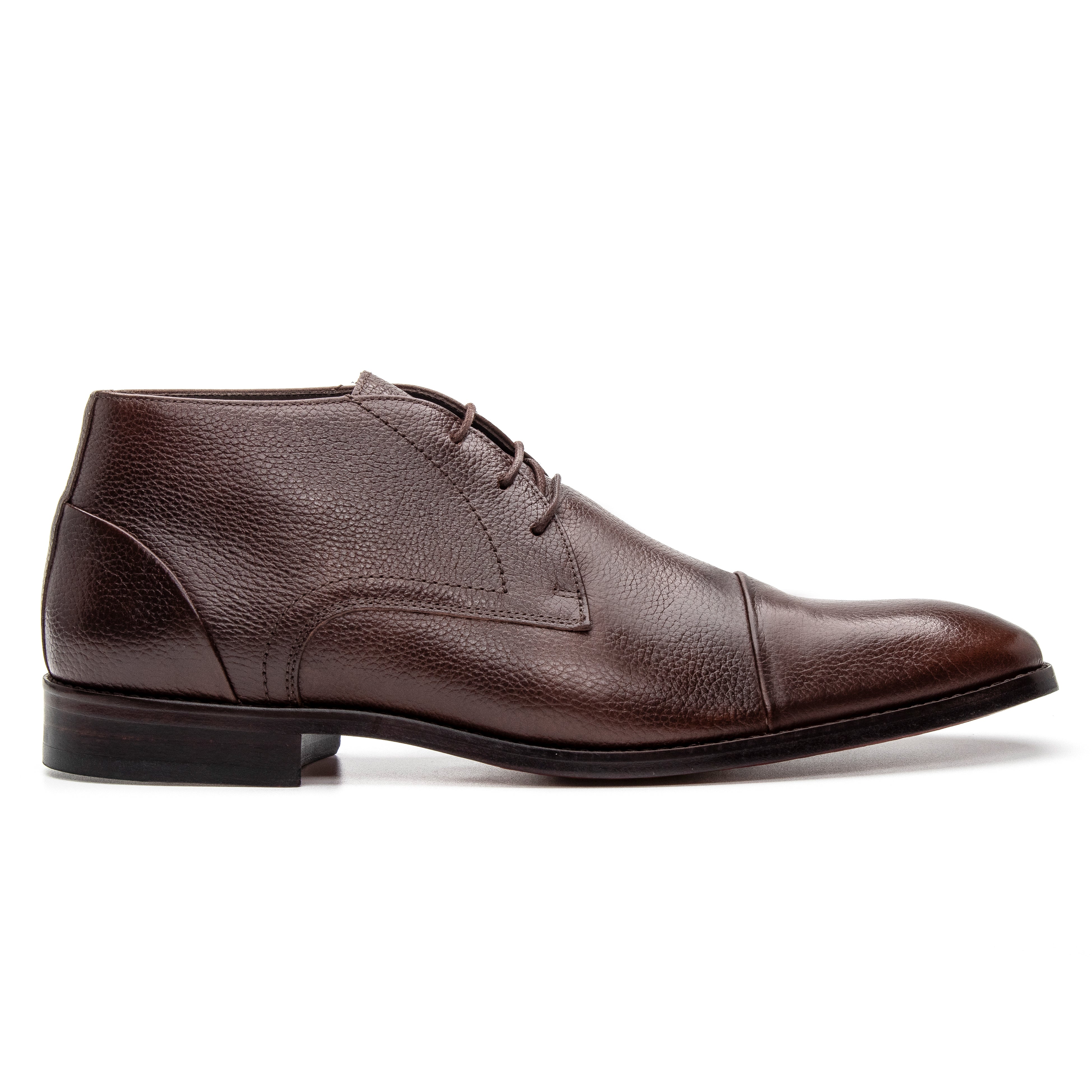 Liam Leather Lace Up - Brown