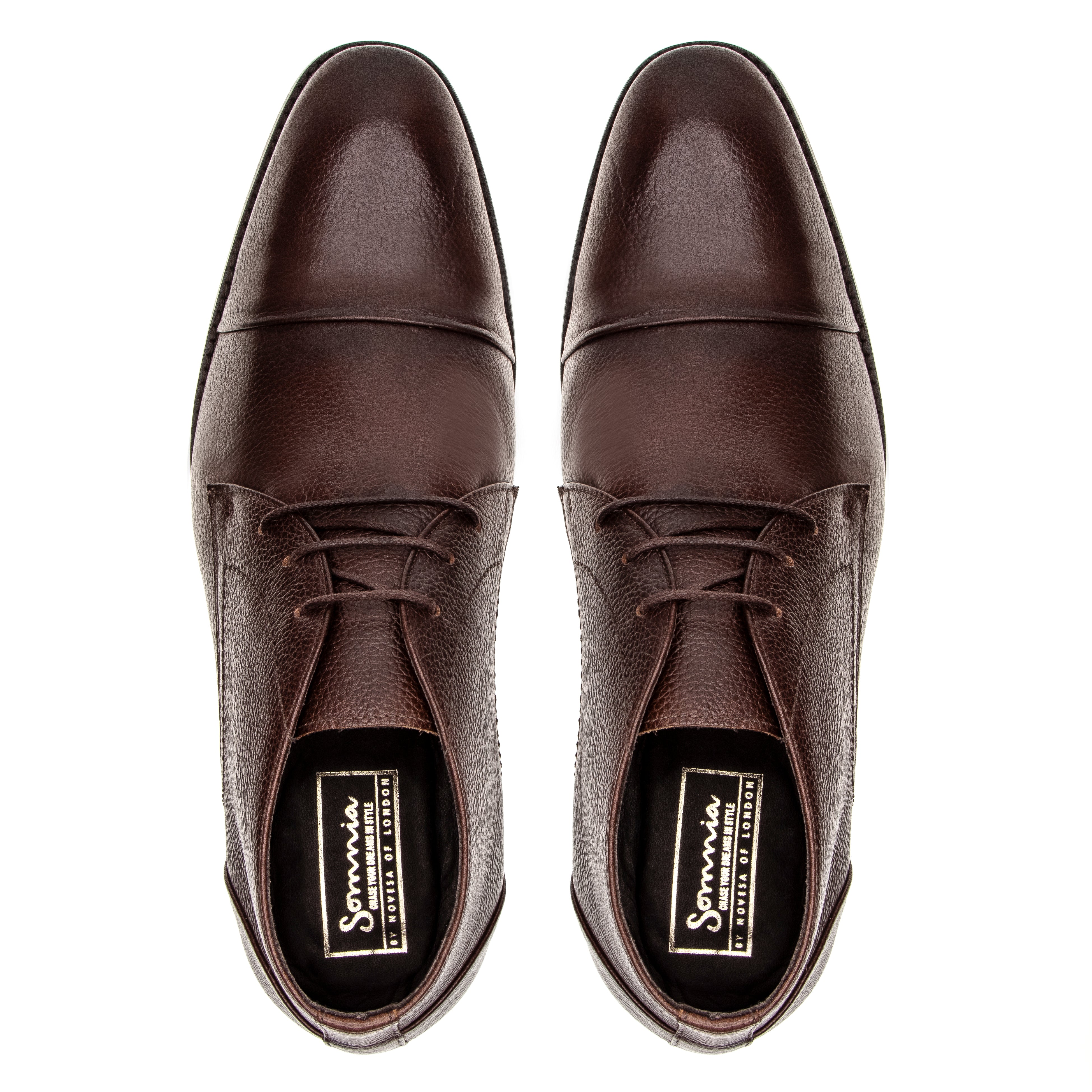 Liam Leather Lace Up - Brown