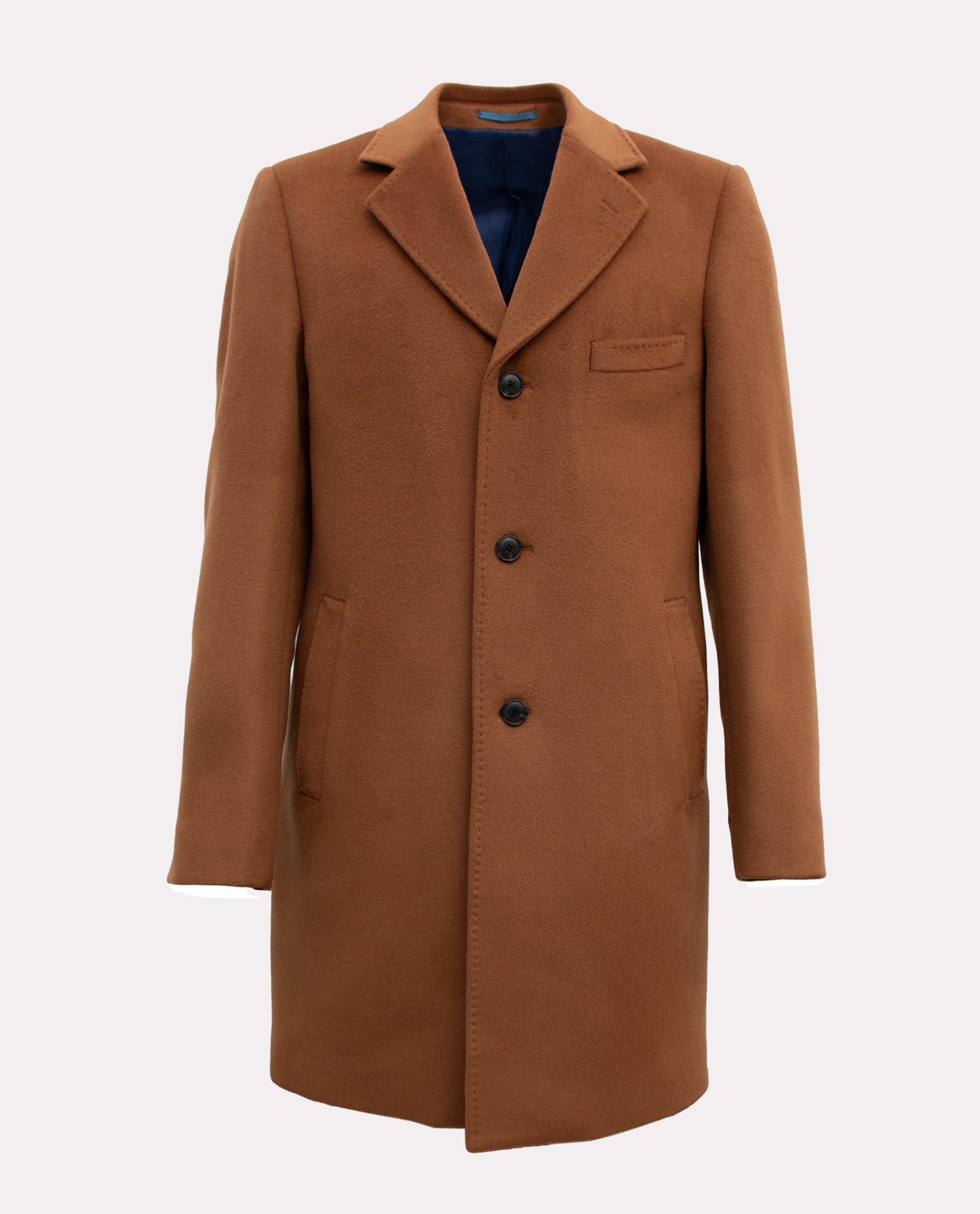 Men’s Camel Wool Overcoat