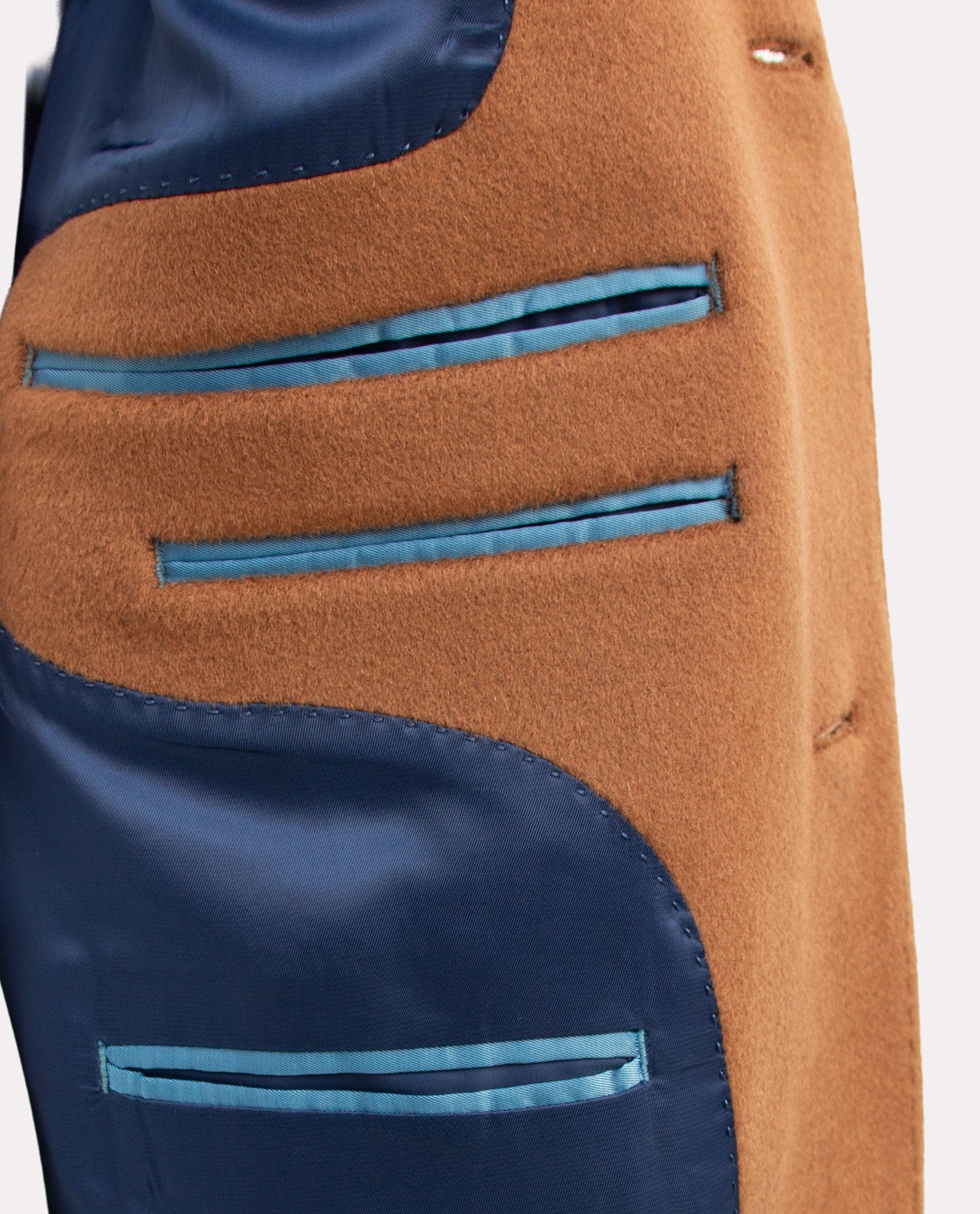 Men’s Camel Wool Overcoat