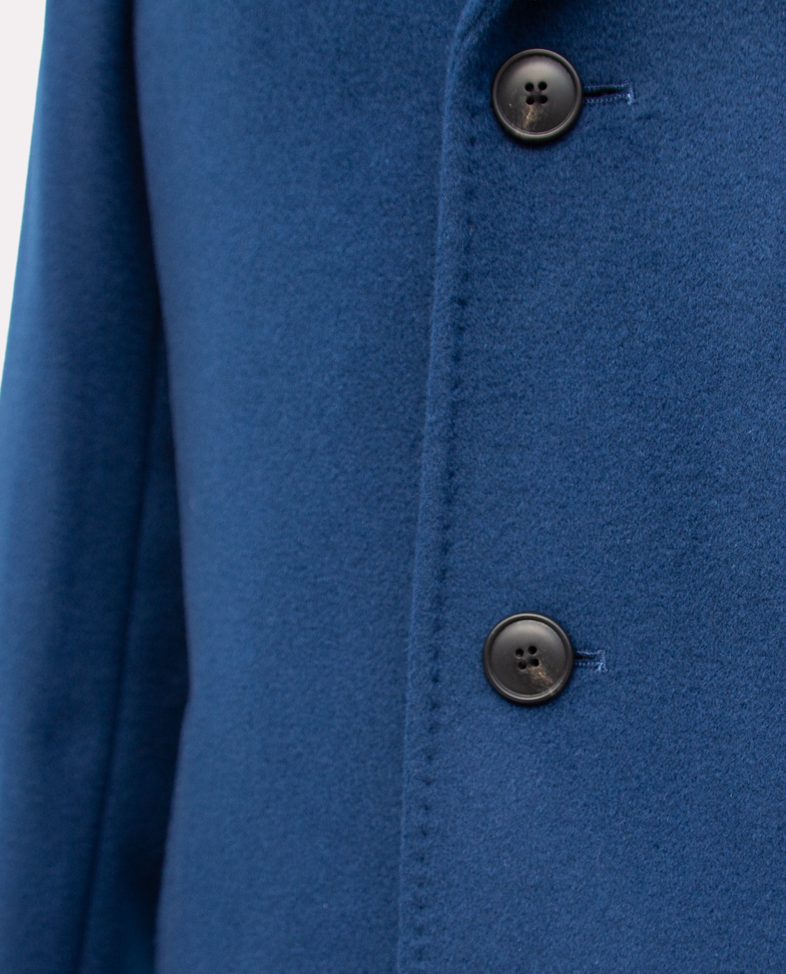 Men’s Light Blue Wool Overcoat