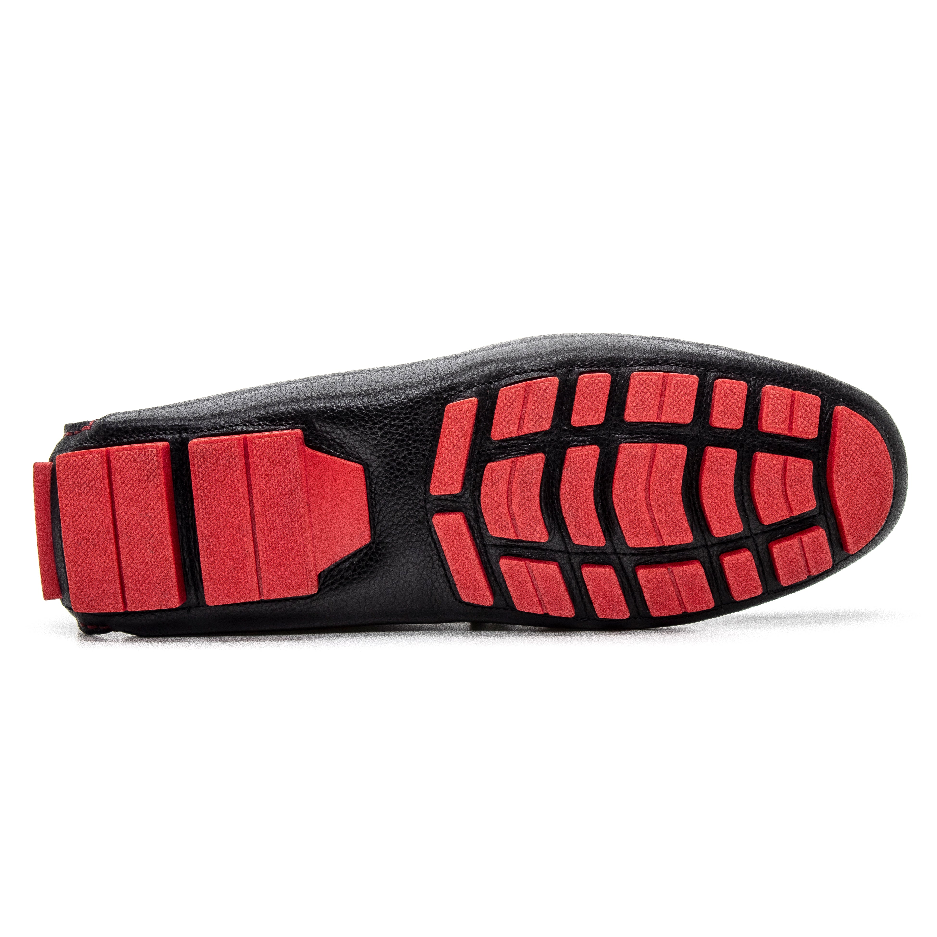 Charles Driver Shoe - Dark Brown/Red