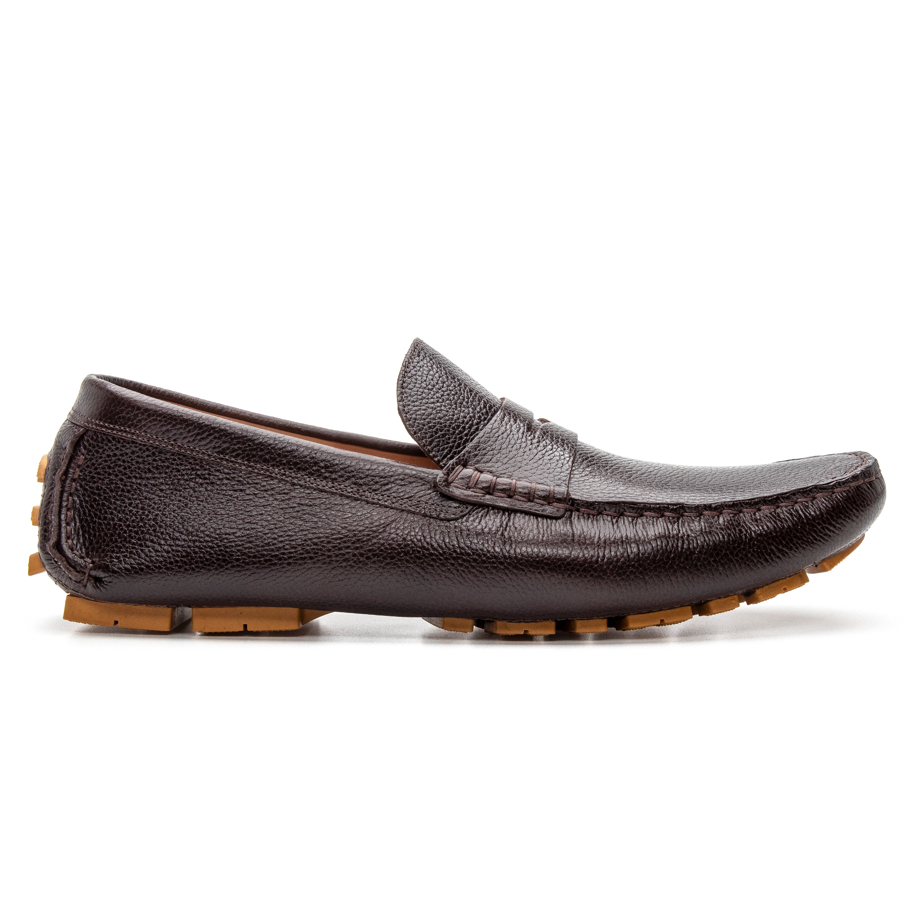 Charles Driver Shoe - Dark Brown/Beige