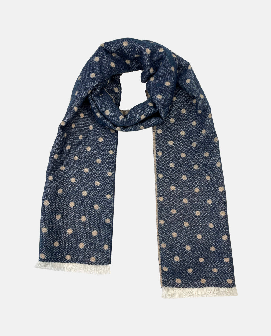 Navy Dot Scarf