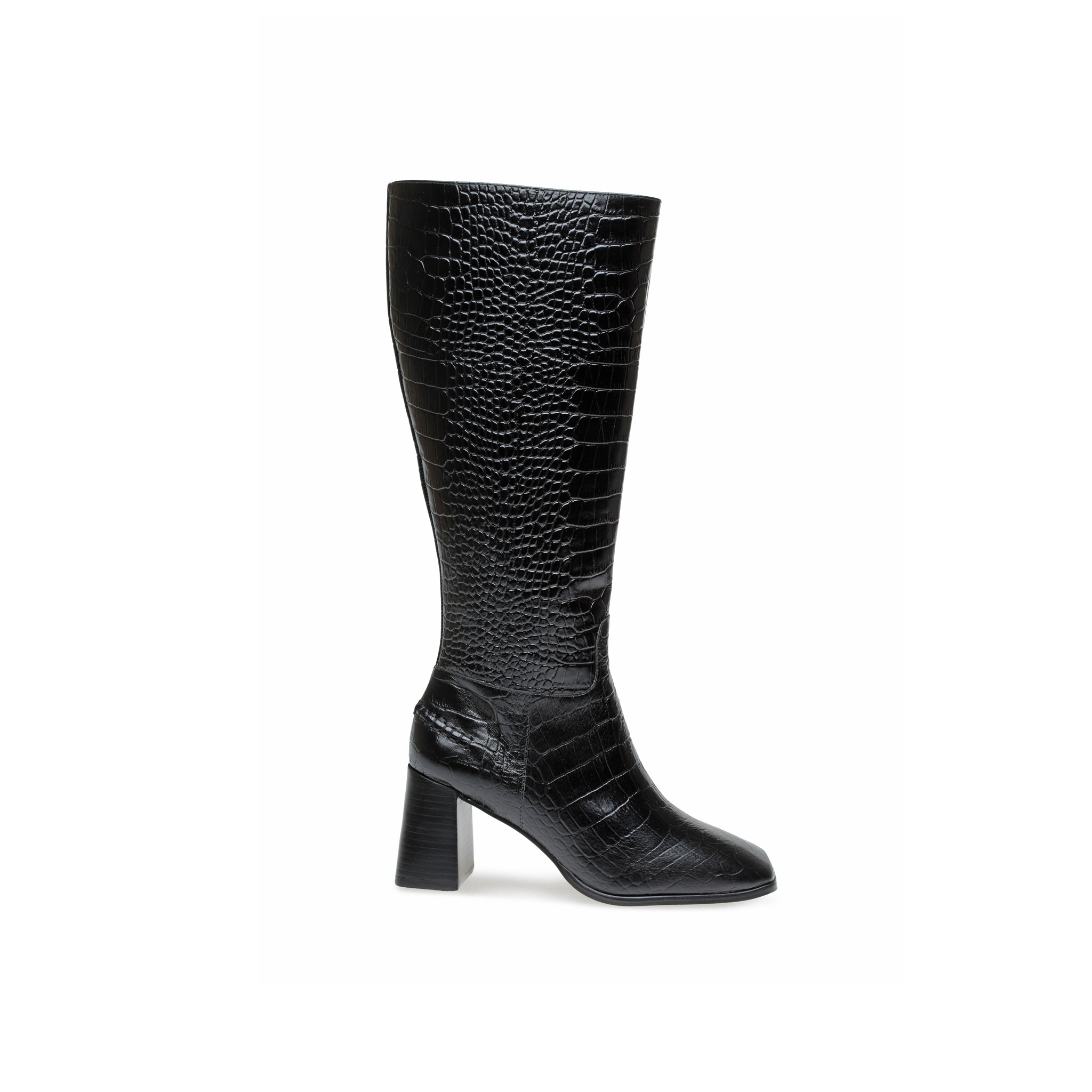 Phoebe - Black Crocodile