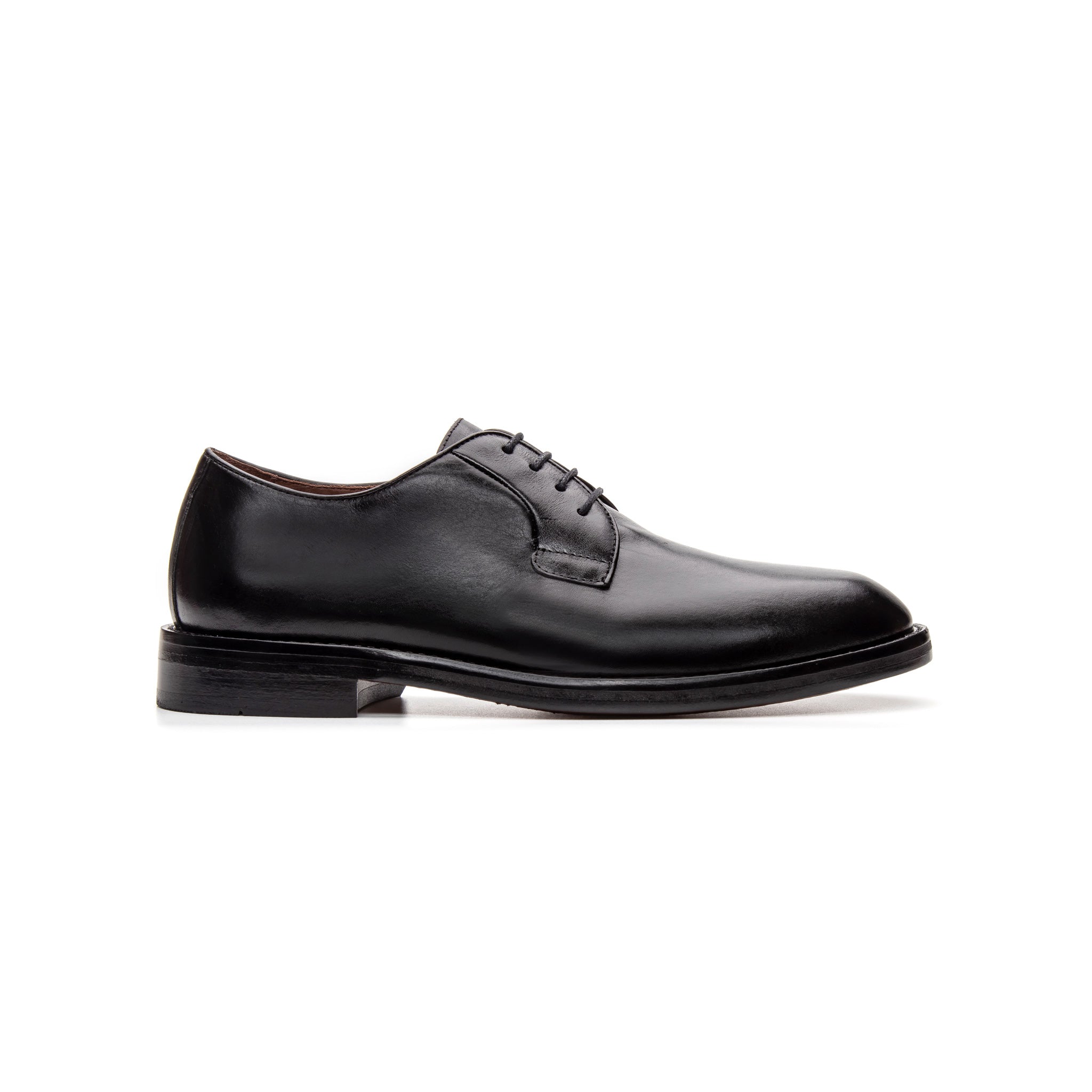 Edward Plain Toe Derby - Black