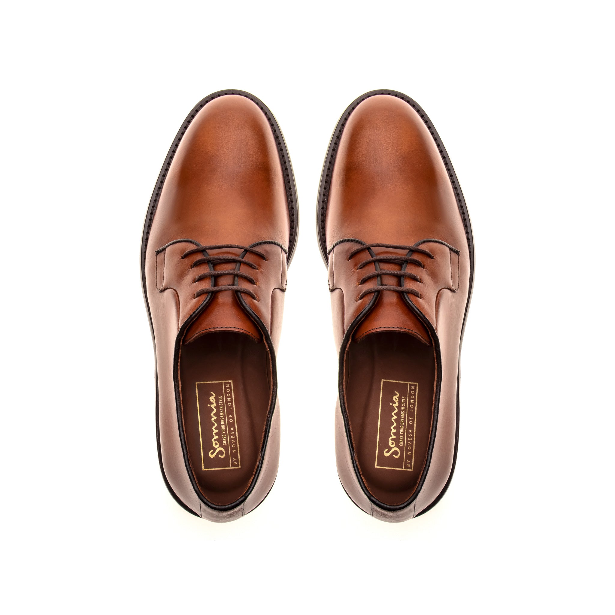Edward Plain Toe Derby - Whisky