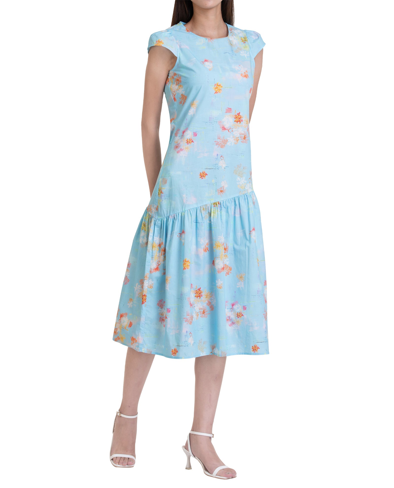 Light Blue Floral Dress