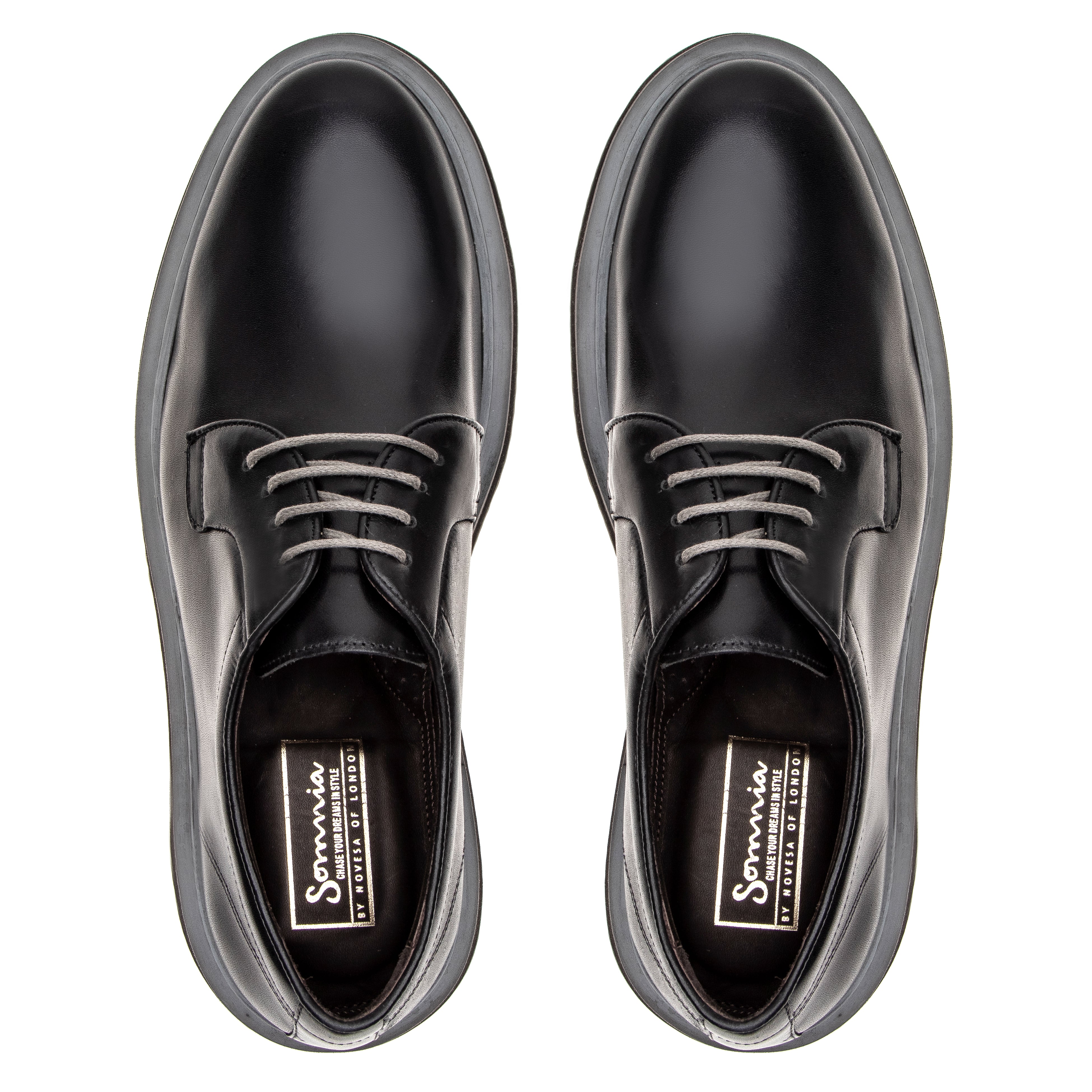 Archer Lace up Loafer - Black
