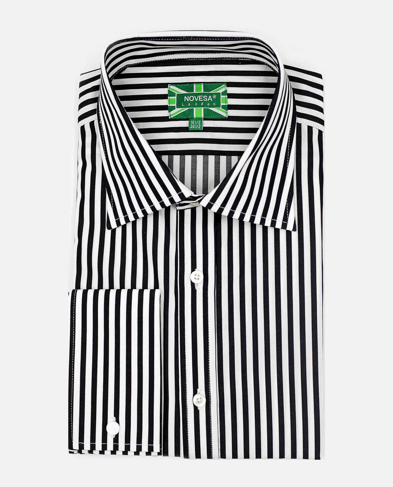 Black and Azure Stripe Shirt