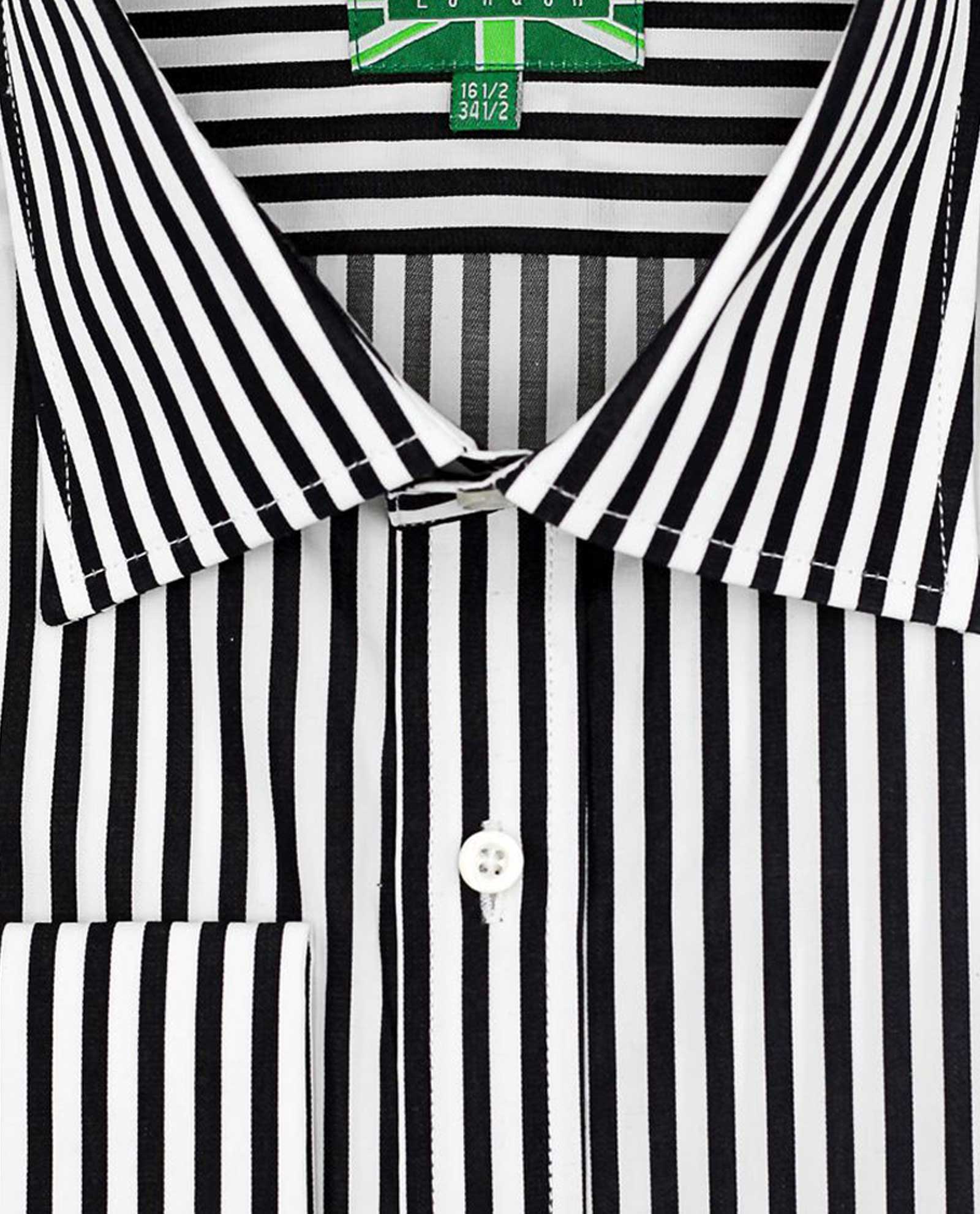 Black and Azure Stripe Shirt