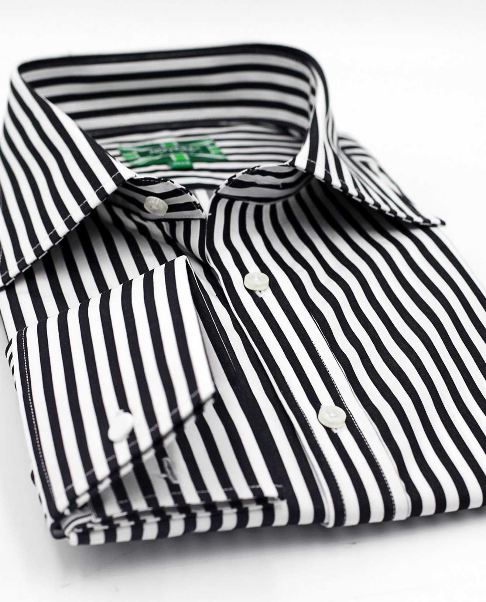 Black and Azure Stripe Shirt