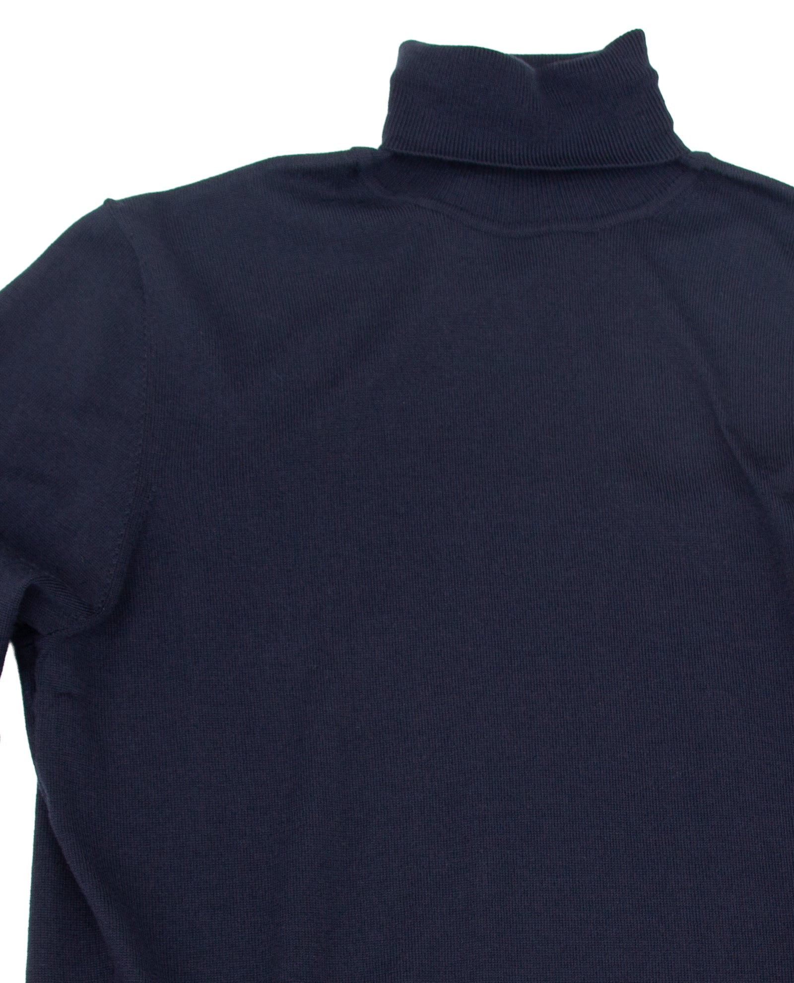 Women’s Extra-Fine Merino Wool Roll Neck Sweater — Dark Navy